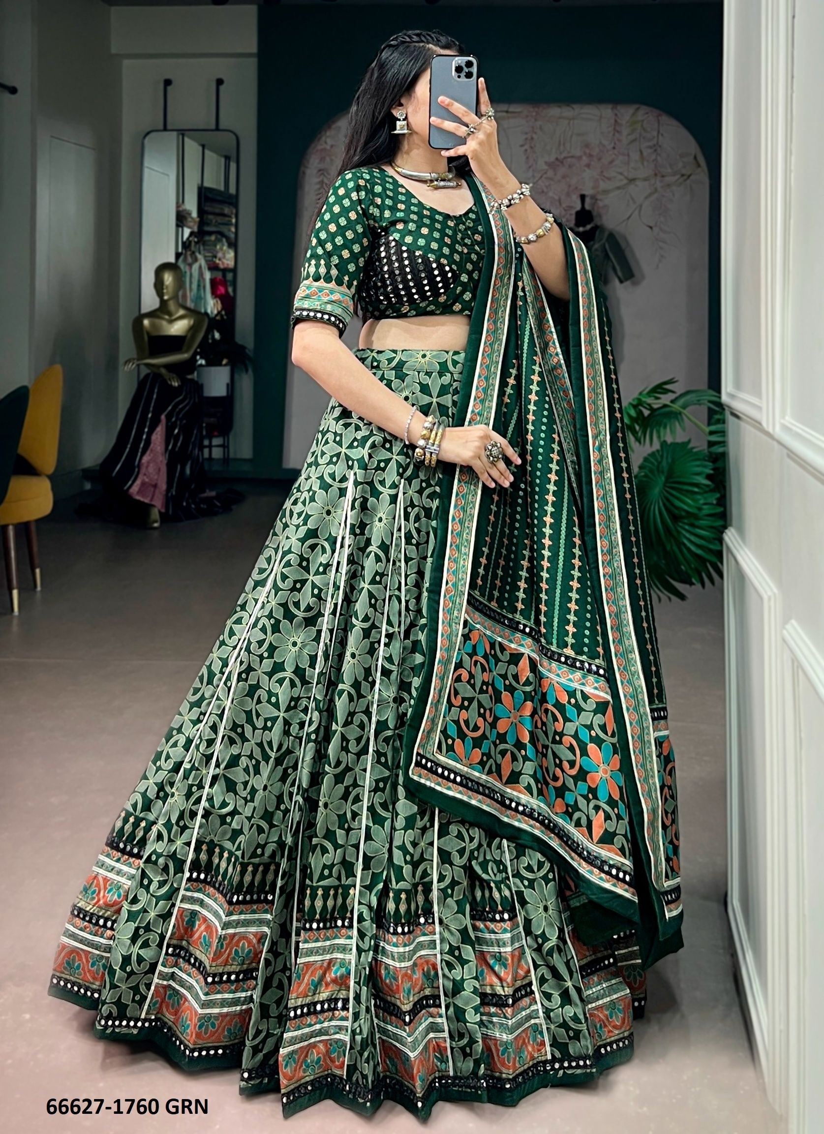 SERIES 1760 - Catalog # 66627 (Set of 4 Readymade Lehengas) SERIES 1760 - Catalog # 66627 (Set of 4 Readymade Lehengas)