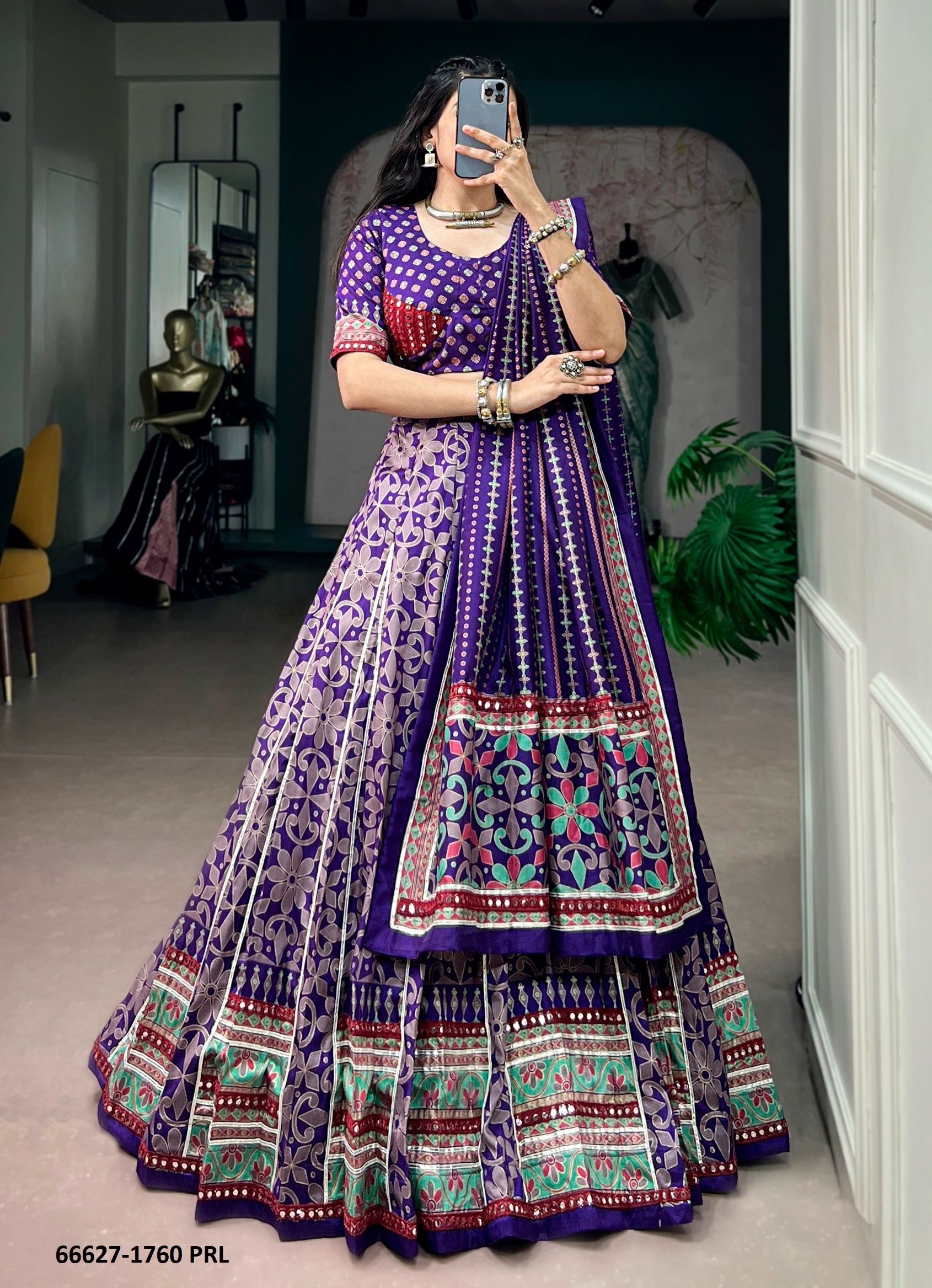 SERIES 1760 - Catalog # 66627 (Set of 4 Readymade Lehengas) SERIES 1760 - Catalog # 66627 (Set of 4 Readymade Lehengas)