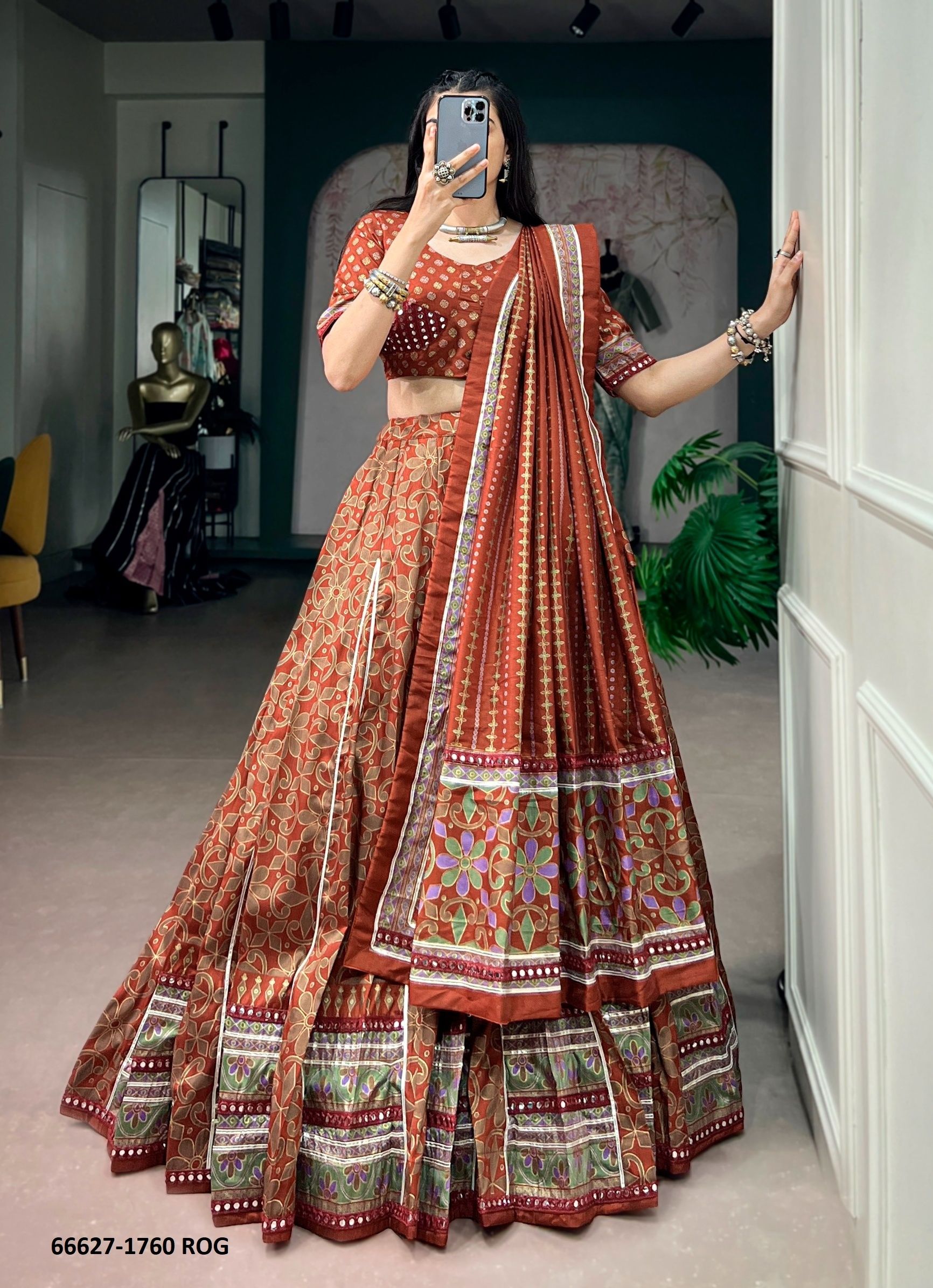 SERIES 1760 - Catalog # 66627 (Set of 4 Readymade Lehengas) SERIES 1760 - Catalog # 66627 (Set of 4 Readymade Lehengas)