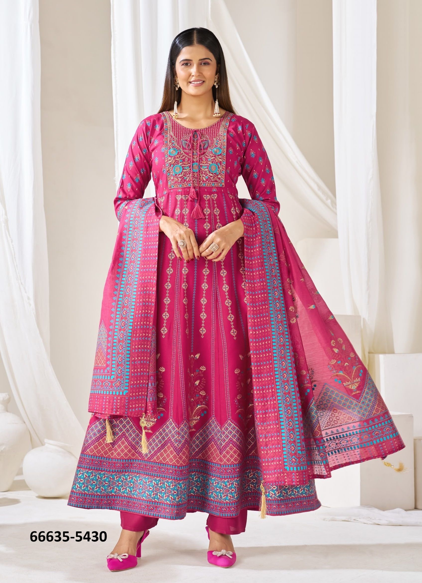 HUMA 5 - Catalog # 66635 (Set of 42 SIZE-SETS [Readymade Salwar Suits])