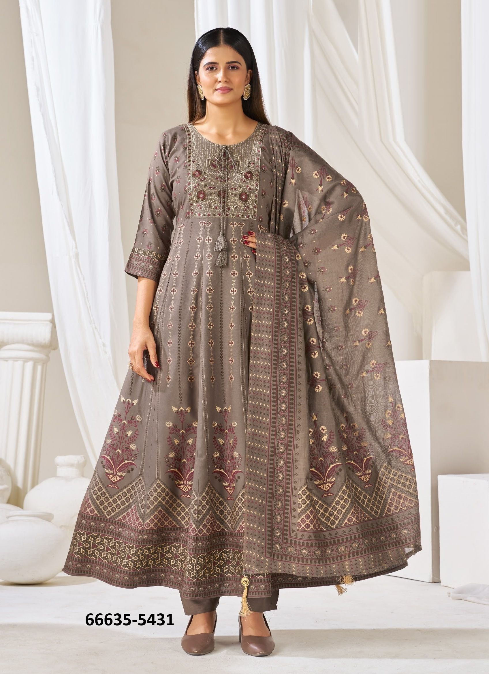 HUMA 5 - Catalog # 66635 (Set of 42 SIZE-SETS [Readymade Salwar Suits])