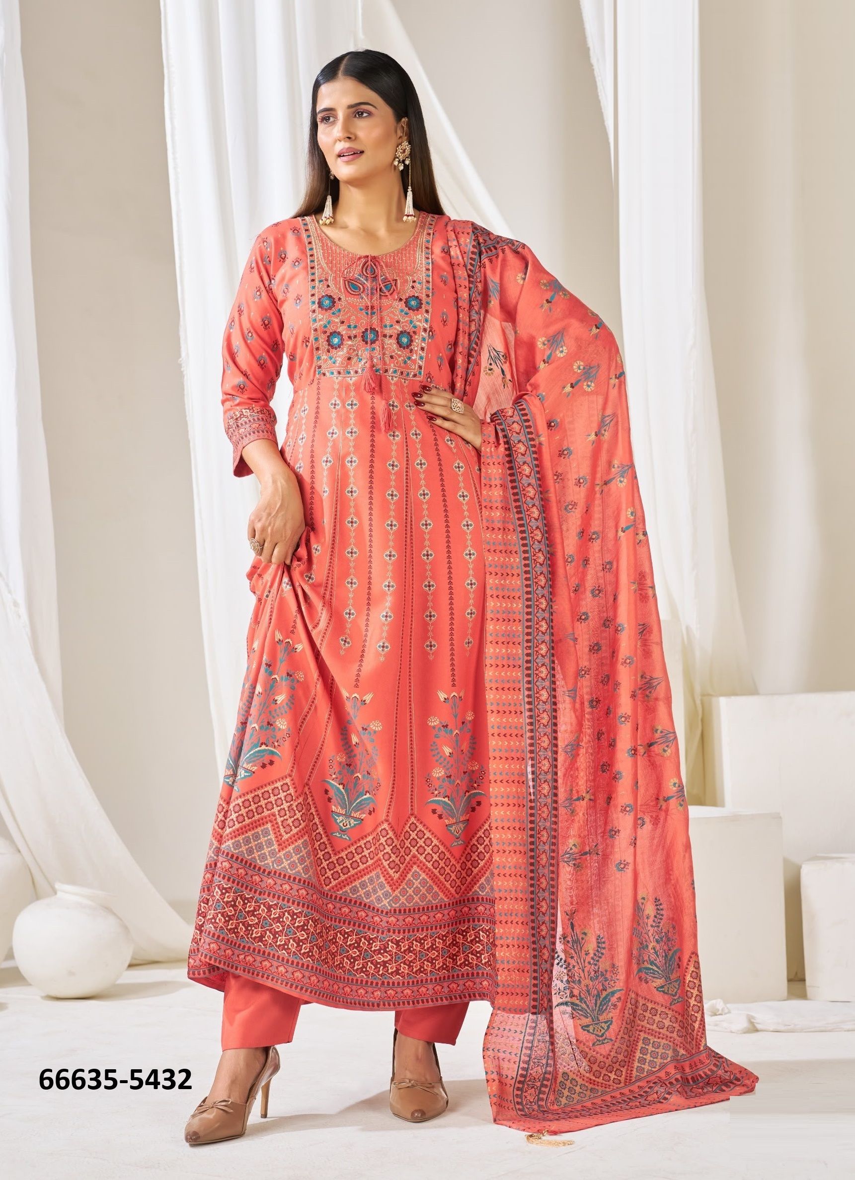 HUMA 5 - Catalog # 66635 (Set of 42 SIZE-SETS [Readymade Salwar Suits])