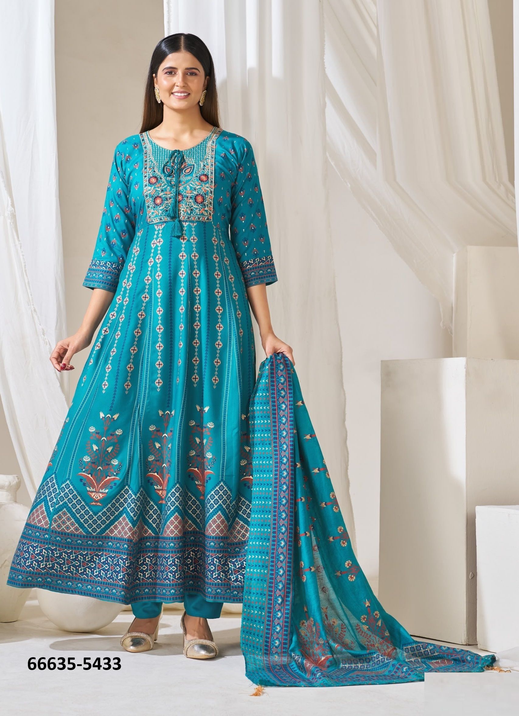 HUMA 5 - Catalog # 66635 (Set of 42 SIZE-SETS [Readymade Salwar Suits])