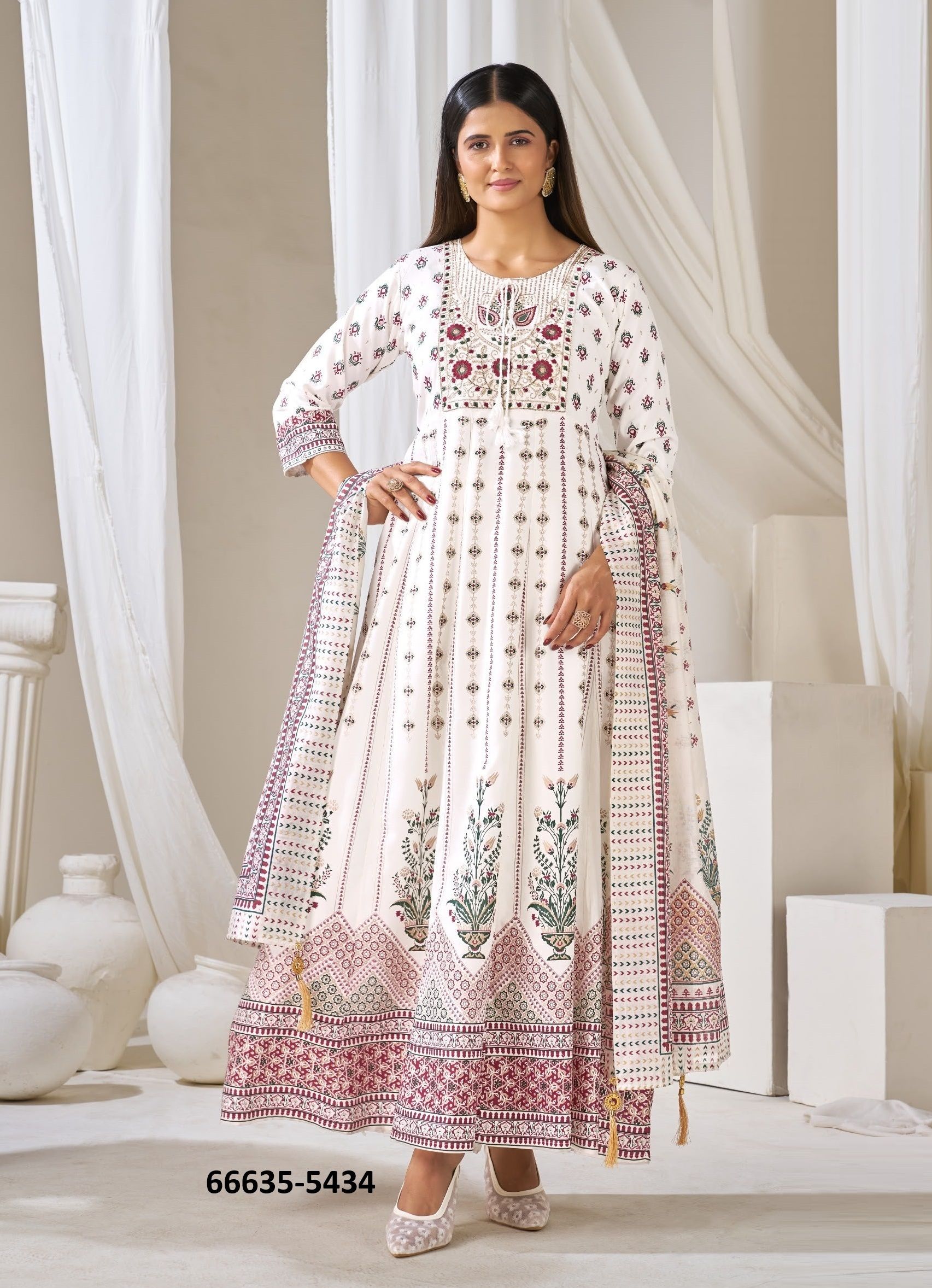 HUMA 5 - Catalog # 66635 (Set of 42 SIZE-SETS [Readymade Salwar Suits])