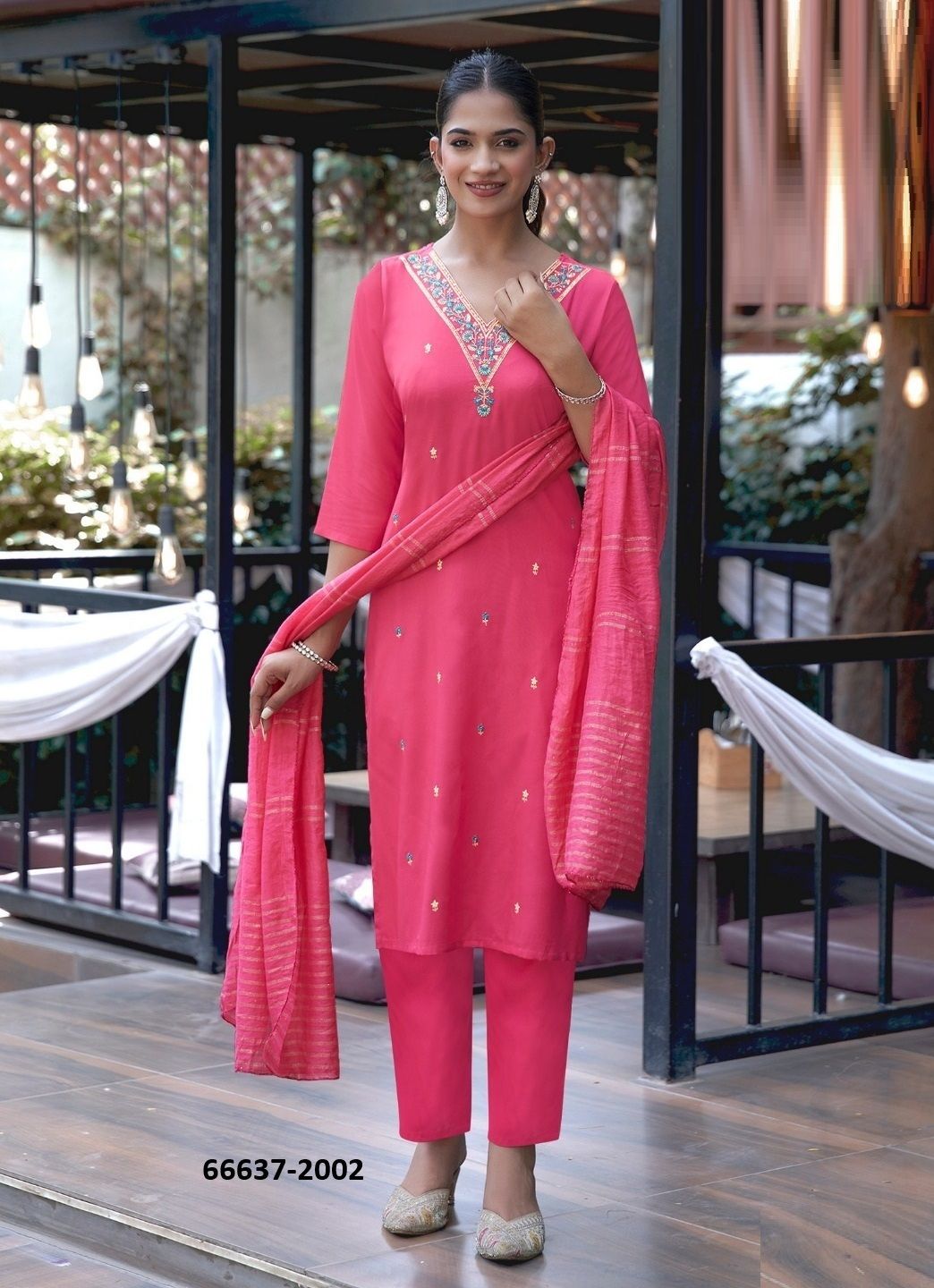 SATARANGI 2 - Catalog # 66637 (Set of 9 Readymade Salwar Suits)