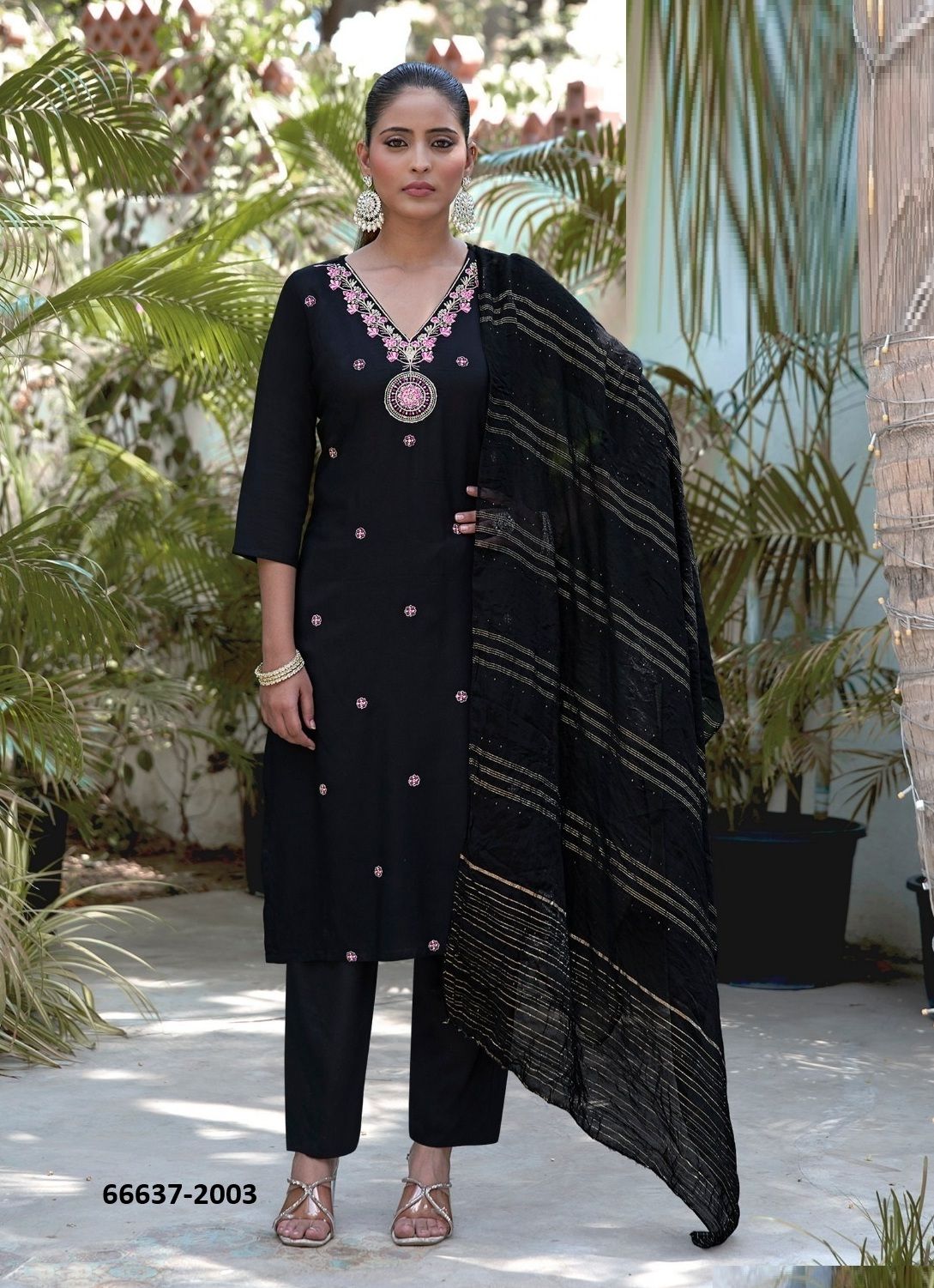 SATARANGI 2 - Catalog # 66637 (Set of 9 Readymade Salwar Suits)