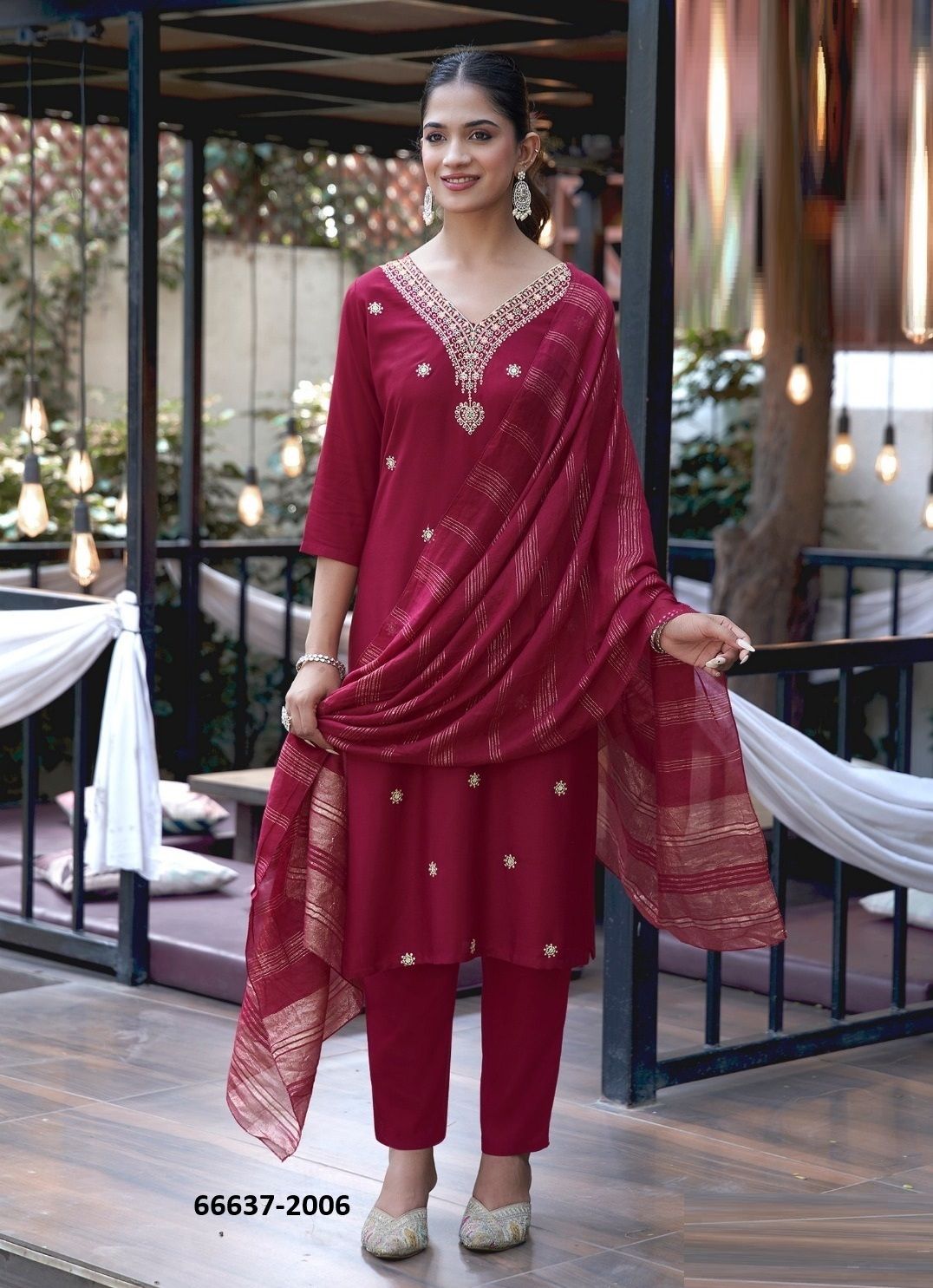 SATARANGI 2 - Catalog # 66637 (Set of 9 Readymade Salwar Suits)