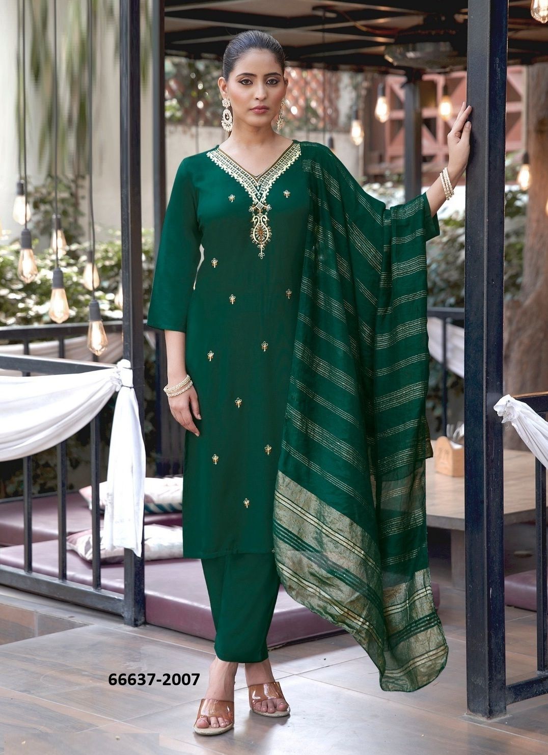 SATARANGI 2 - Catalog # 66637 (Set of 9 Readymade Salwar Suits)
