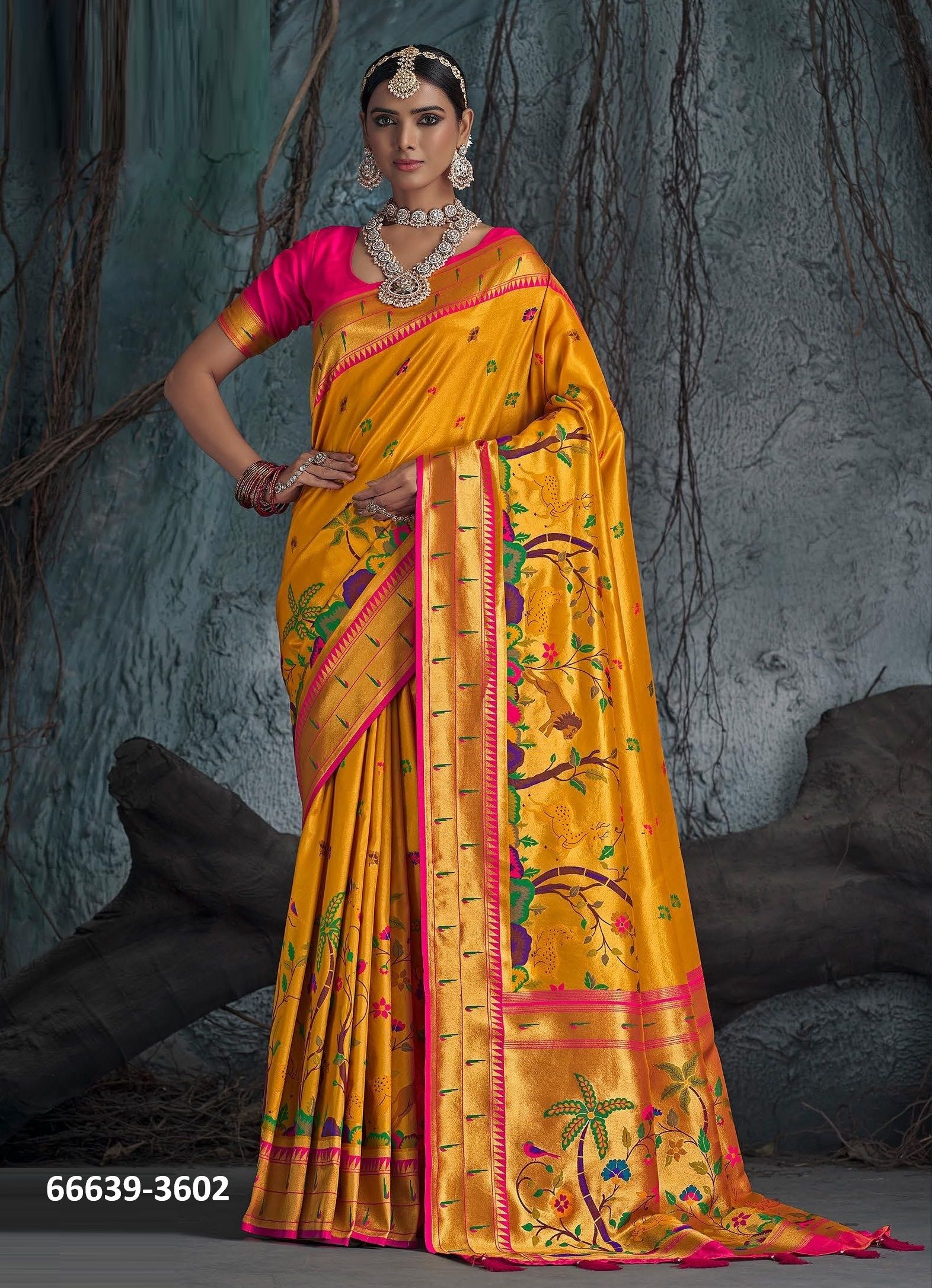JAMEELA - Catalog # 66639 (Set of 7 Sarees)