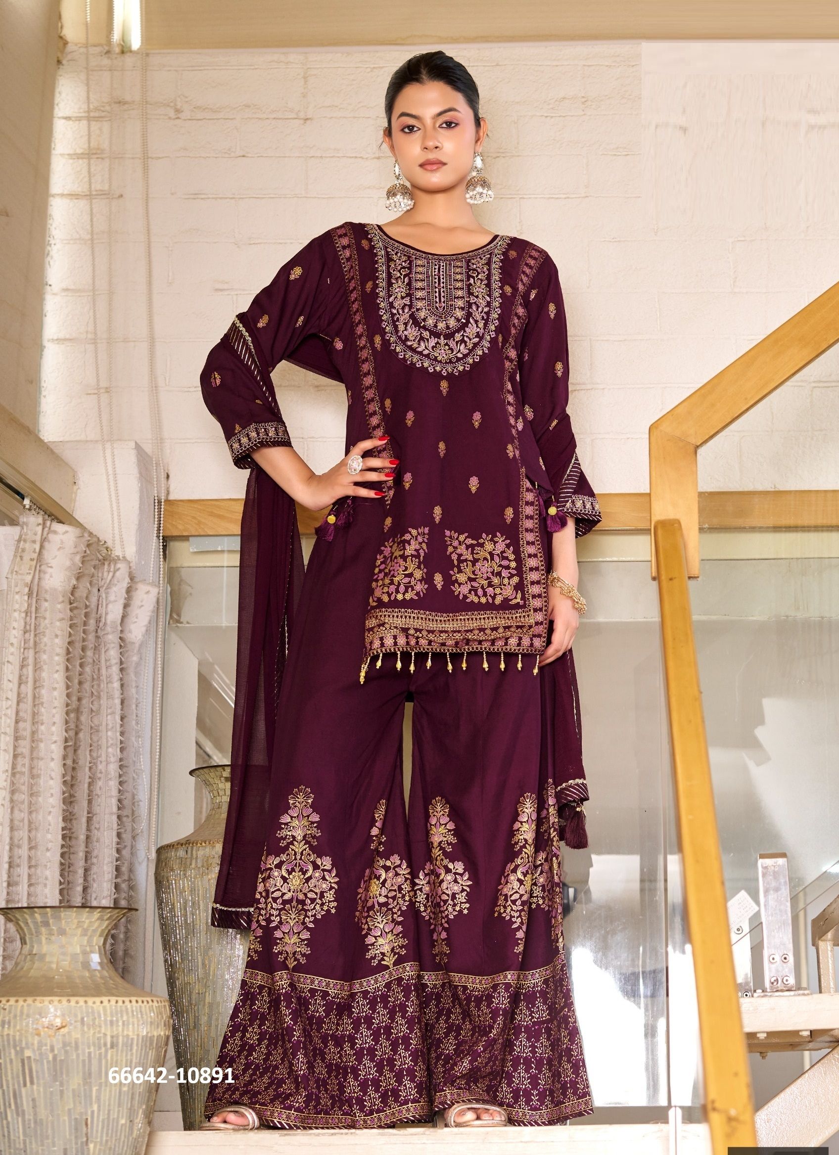 VRITI - Catalog # 66642 (Set of 4 Readymade Salwar Suits) VRITI - Catalog # 66642 (Set of 4 Readymade Salwar Suits)
