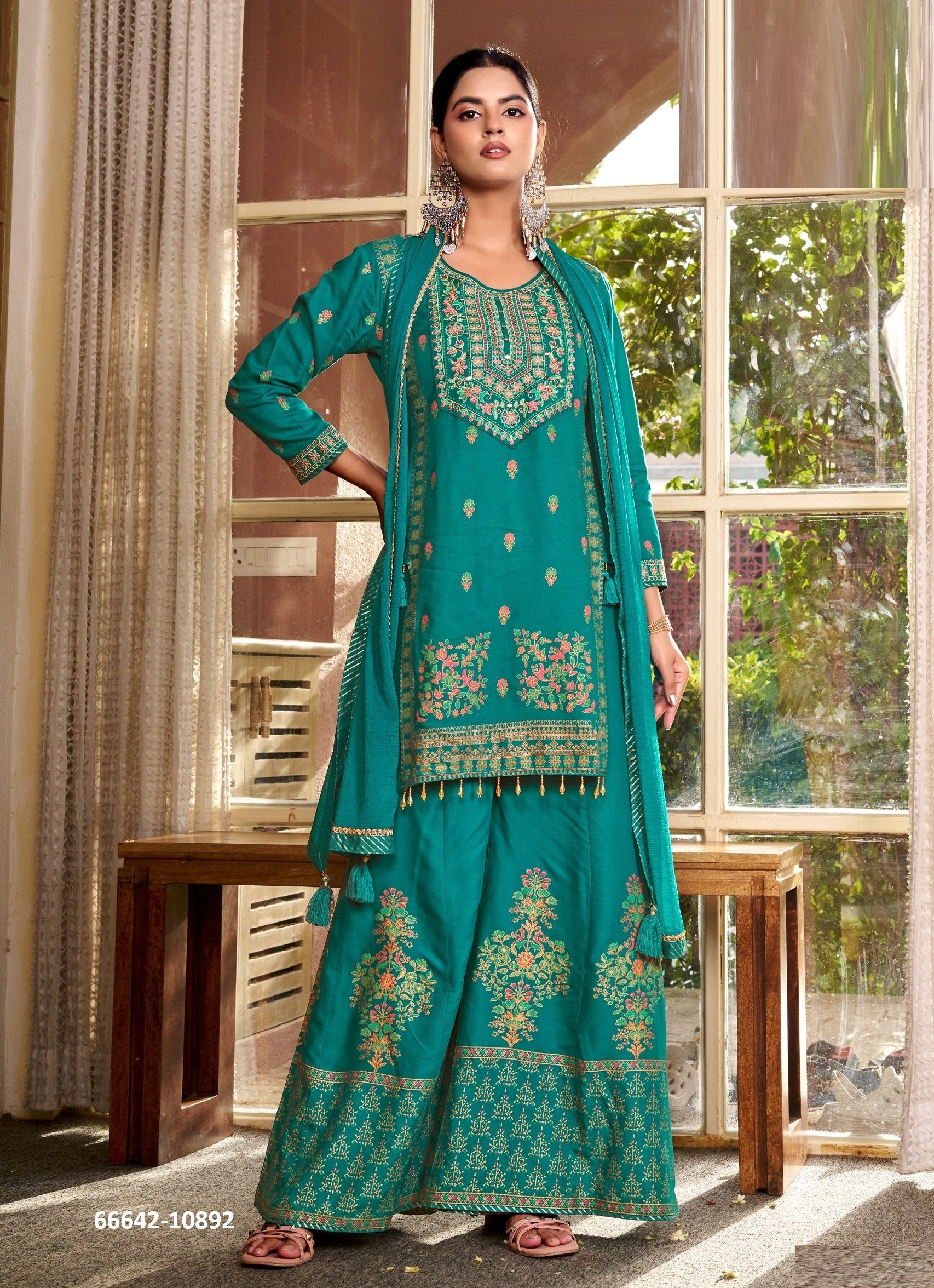 VRITI - Catalog # 66642 (Set of 4 Readymade Salwar Suits) VRITI - Catalog # 66642 (Set of 4 Readymade Salwar Suits)
