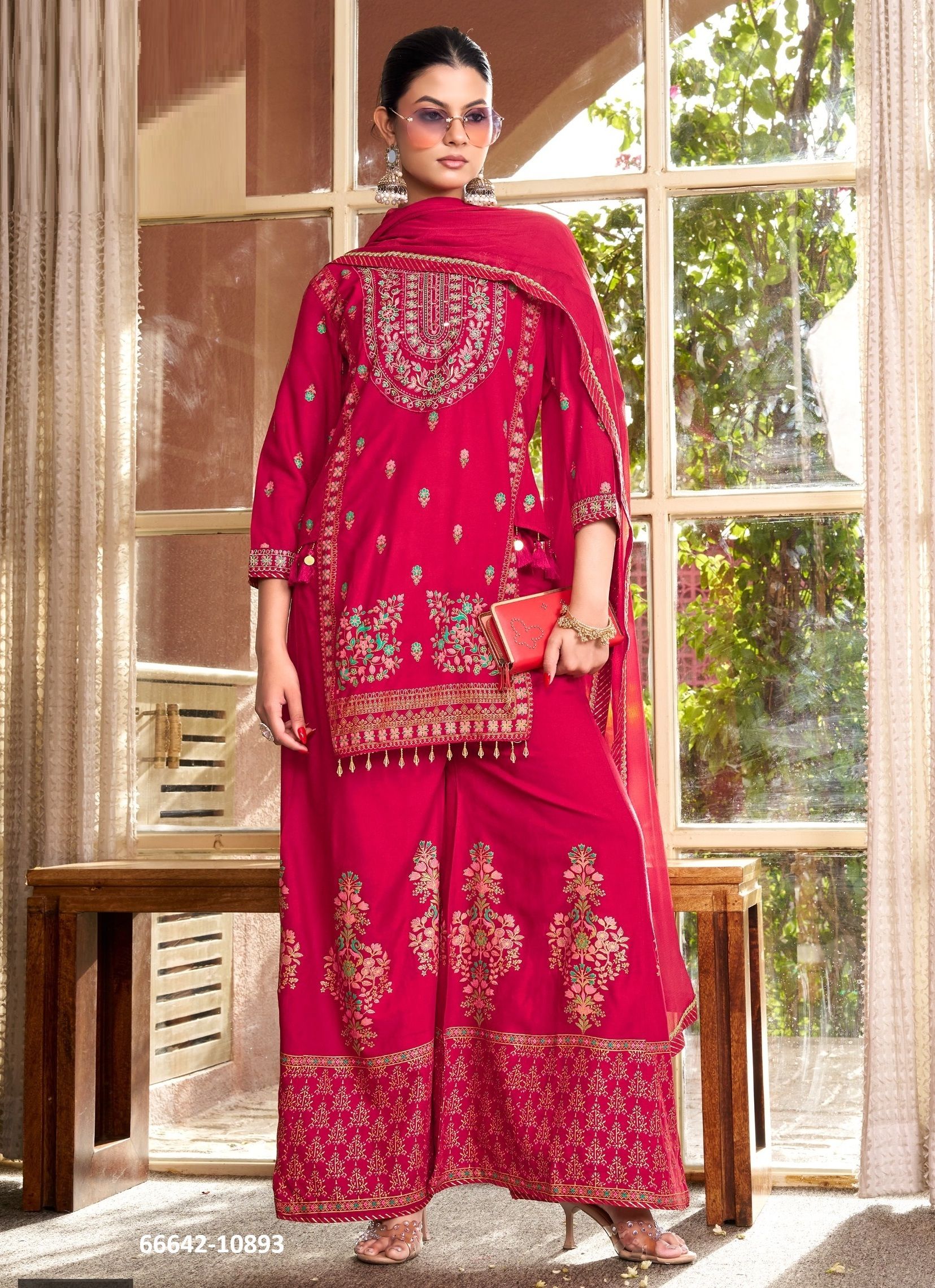 VRITI - Catalog # 66642 (Set of 4 Readymade Salwar Suits) VRITI - Catalog # 66642 (Set of 4 Readymade Salwar Suits)