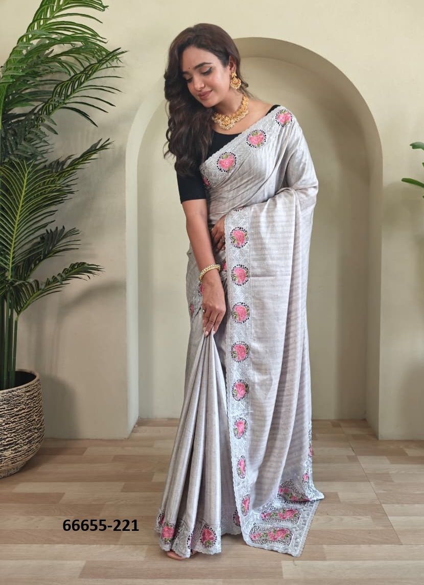 PRANJAL - Catalog # 66655 (Set of 6 Sarees) PRANJAL - Catalog # 66655 (Set of 6 Sarees)