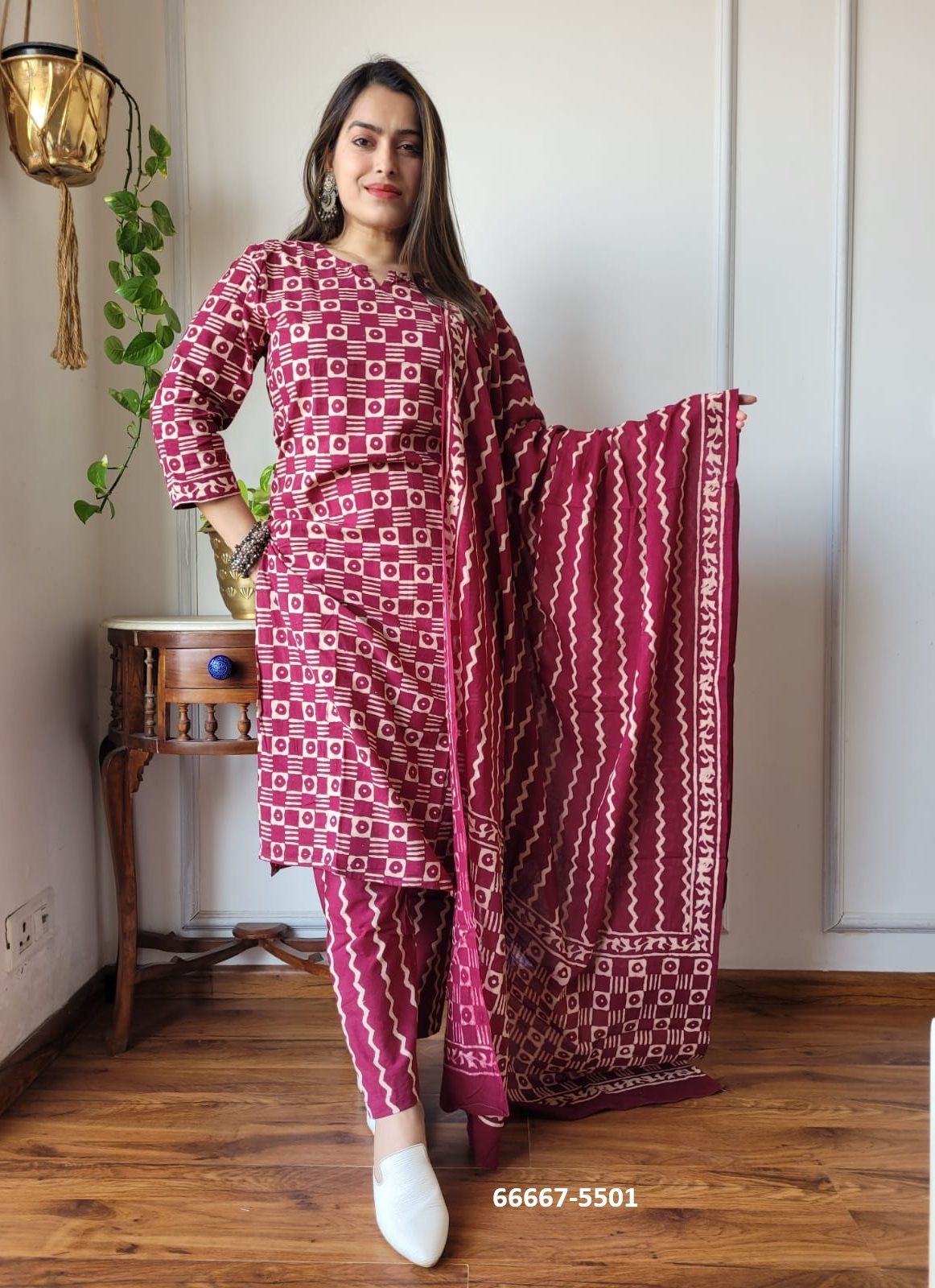 PURE HAND BAGRU PRINT COTTONS 8 - Catalog # 66667 (Set of 10 Readymade Salwar Suits) PURE HAND BAGRU PRINT COTTONS 8 - Catalog # 66667 (Set of 10 Readymade Salwar Suits)