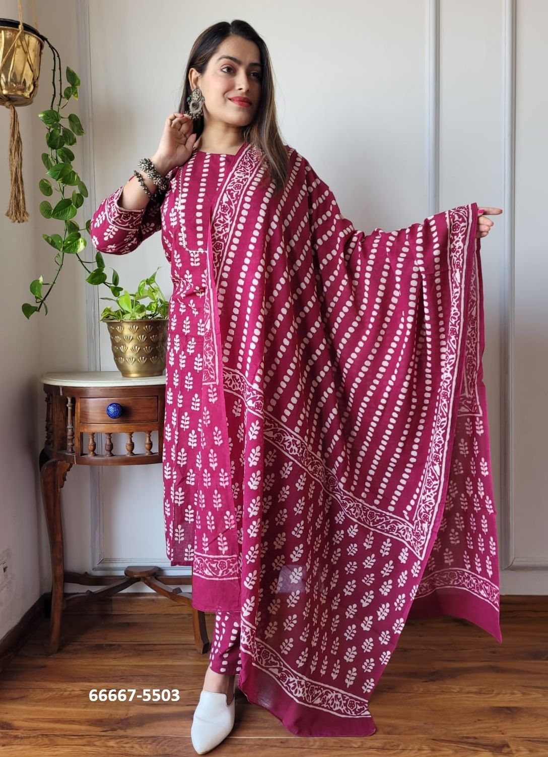 PURE HAND BAGRU PRINT COTTONS 8 - Catalog # 66667 (Set of 10 Readymade Salwar Suits) PURE HAND BAGRU PRINT COTTONS 8 - Catalog # 66667 (Set of 10 Readymade Salwar Suits)