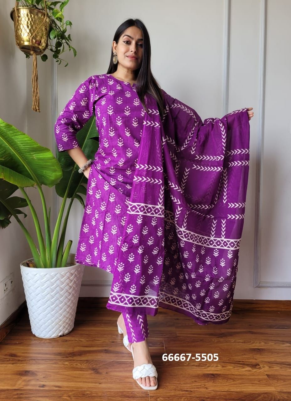 PURE HAND BAGRU PRINT COTTONS 8 - Catalog # 66667 (Set of 10 Readymade Salwar Suits) PURE HAND BAGRU PRINT COTTONS 8 - Catalog # 66667 (Set of 10 Readymade Salwar Suits)