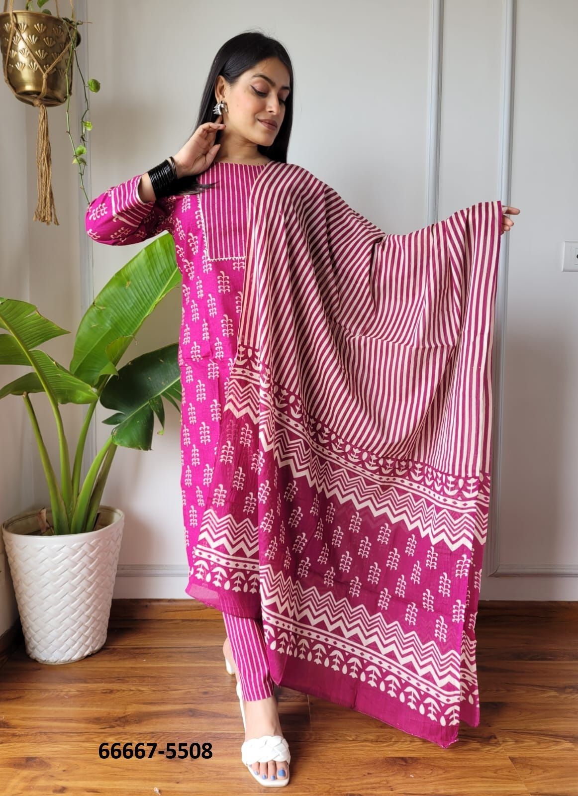 PURE HAND BAGRU PRINT COTTONS 8 - Catalog # 66667 (Set of 10 Readymade Salwar Suits) PURE HAND BAGRU PRINT COTTONS 8 - Catalog # 66667 (Set of 10 Readymade Salwar Suits)