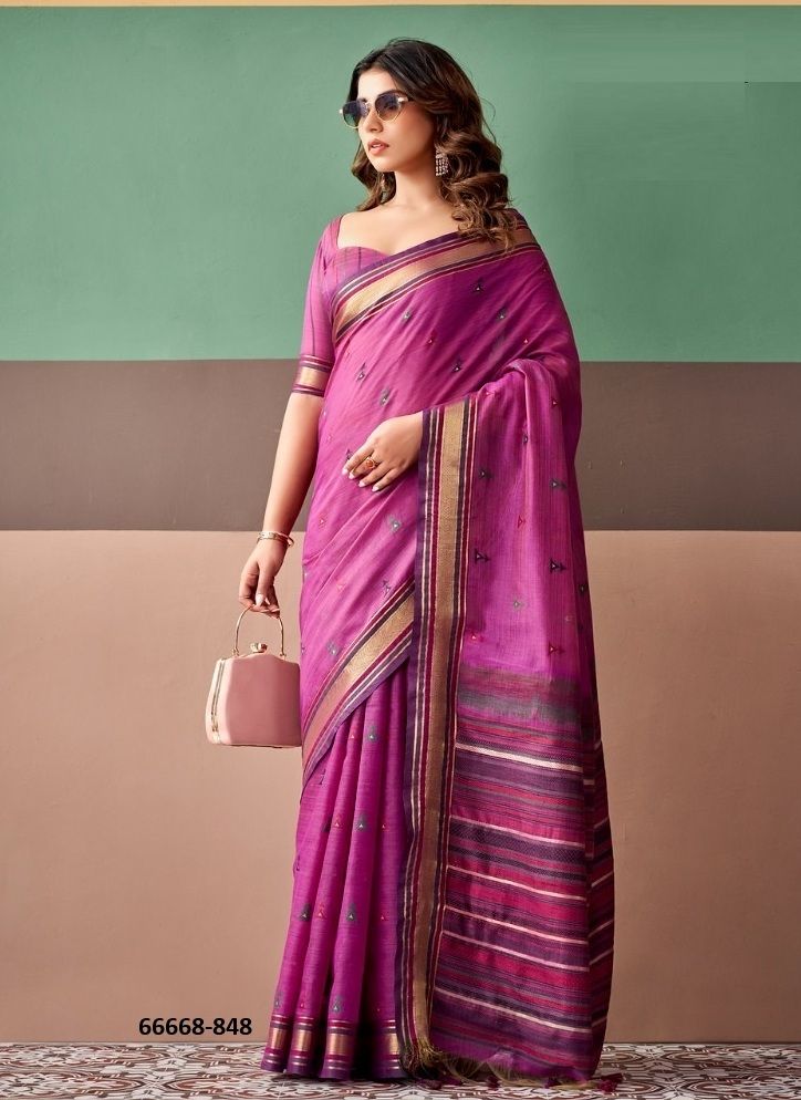 COCO COTTON - Catalog # 66668 (Set of 6 Sarees) COCO COTTON - Catalog # 66668 (Set of 6 Sarees)
