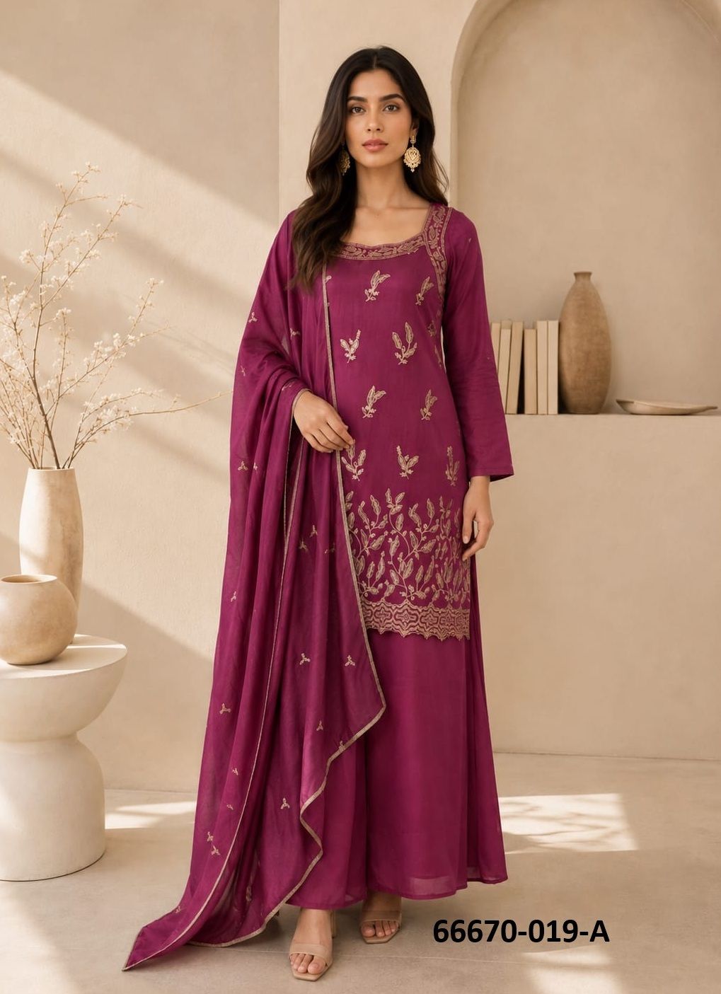 SERIES R19 - Catalog # 66670 (Set of 2 Readymade Salwar Suits) SERIES R19 - Catalog # 66670 (Set of 2 Readymade Salwar Suits)