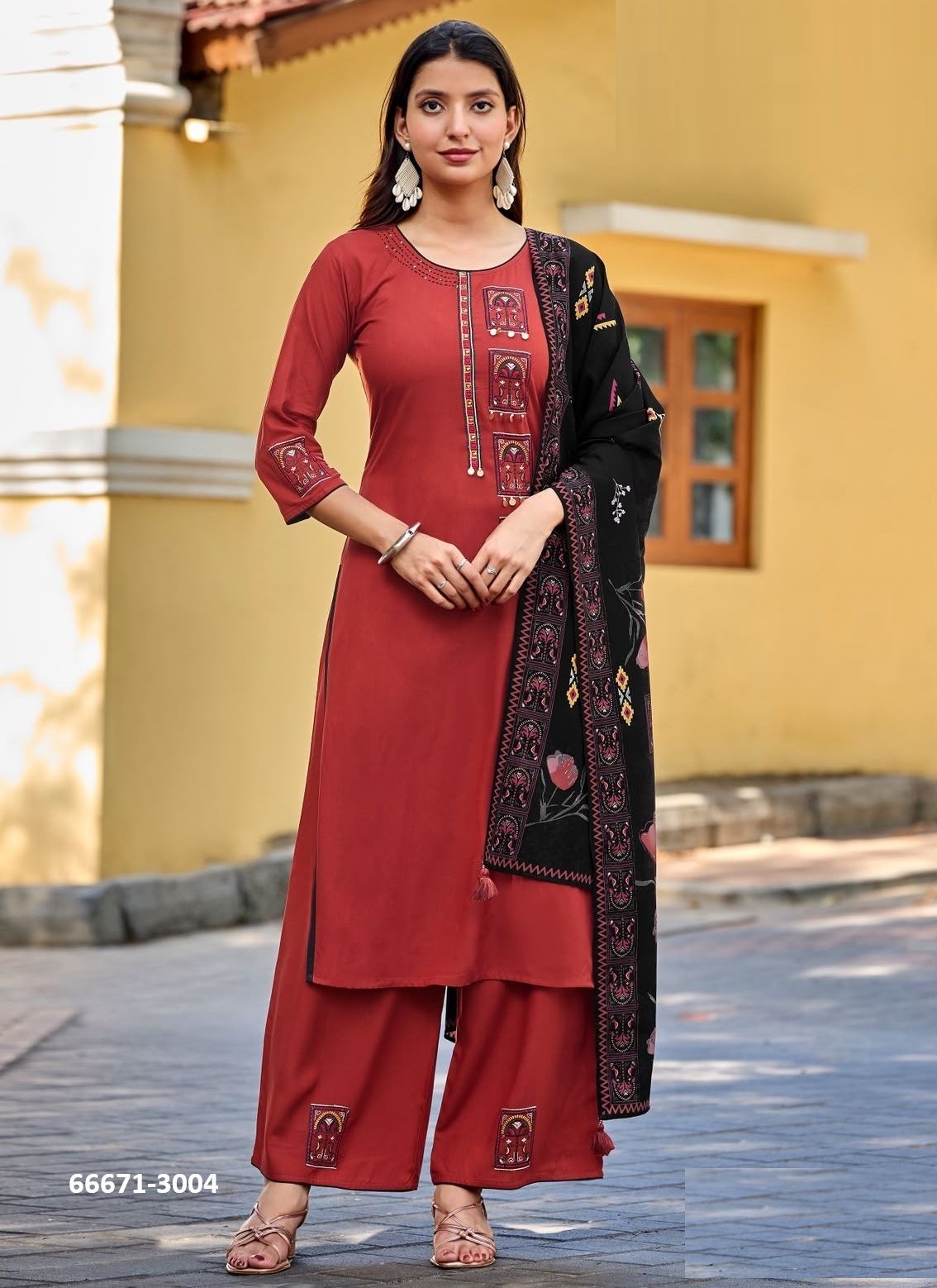 NOORIKA - Catalog # 66671 (Set of 6 Readymade Salwar Suits) NOORIKA - Catalog # 66671 (Set of 6 Readymade Salwar Suits)