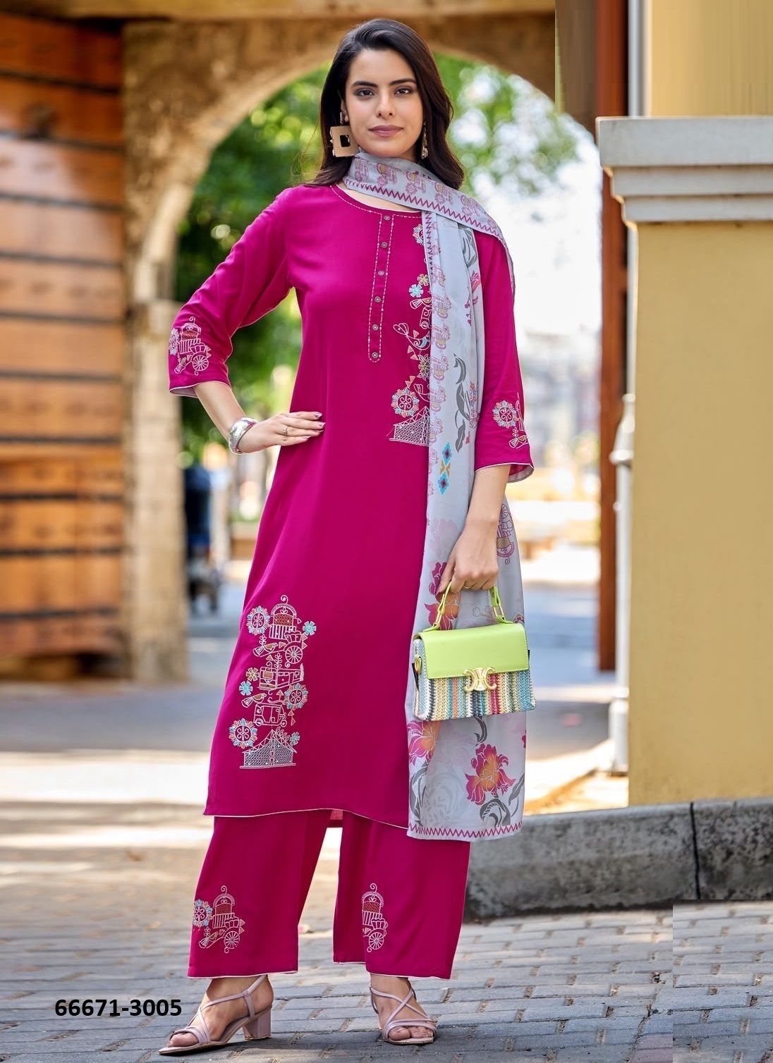 NOORIKA - Catalog # 66671 (Set of 6 Readymade Salwar Suits) NOORIKA - Catalog # 66671 (Set of 6 Readymade Salwar Suits)