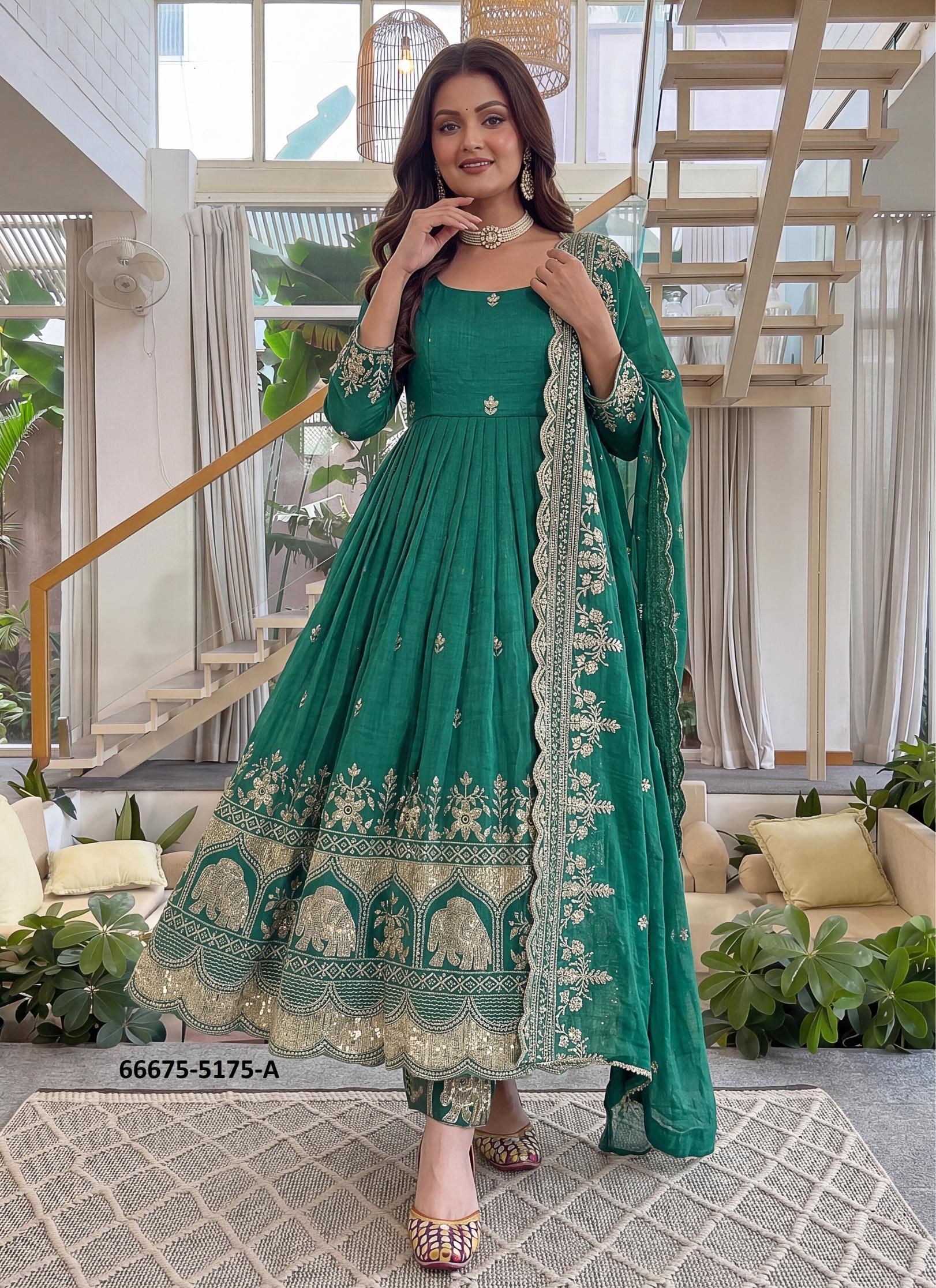 SERIES 1575 - Catalog # 66675 (Set of 4 Readymade Salwar Suits) SERIES 1575 - Catalog # 66675 (Set of 4 Readymade Salwar Suits)