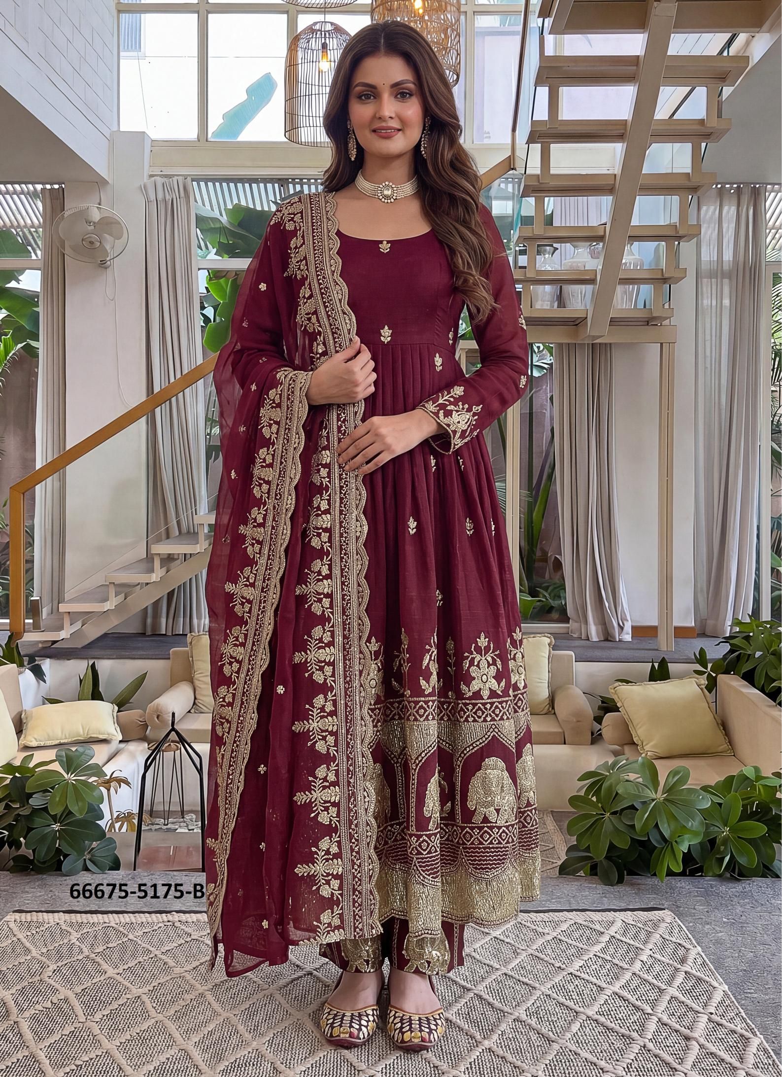 SERIES 1575 - Catalog # 66675 (Set of 4 Readymade Salwar Suits) SERIES 1575 - Catalog # 66675 (Set of 4 Readymade Salwar Suits)