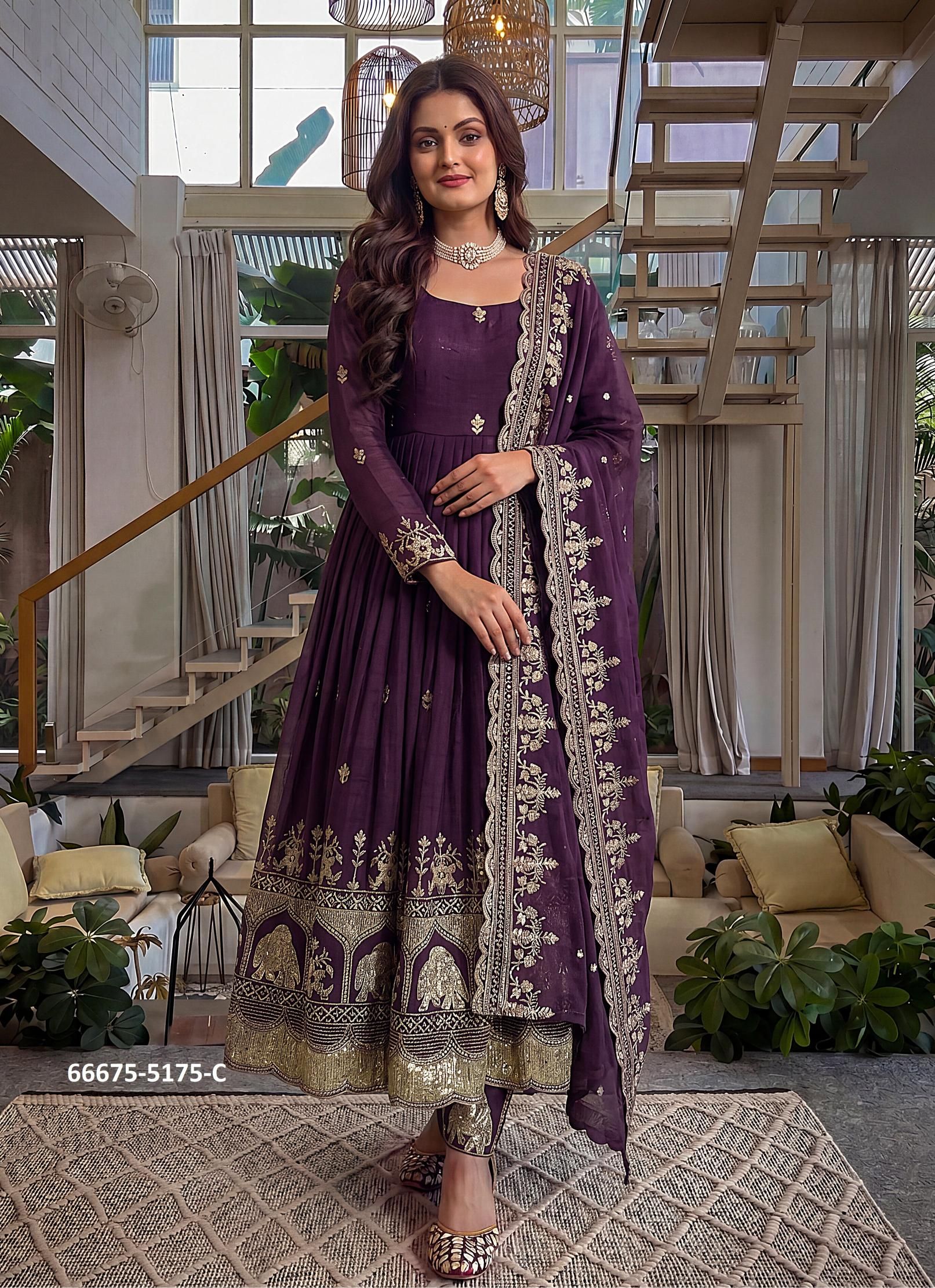 SERIES 1575 - Catalog # 66675 (Set of 4 Readymade Salwar Suits) SERIES 1575 - Catalog # 66675 (Set of 4 Readymade Salwar Suits)
