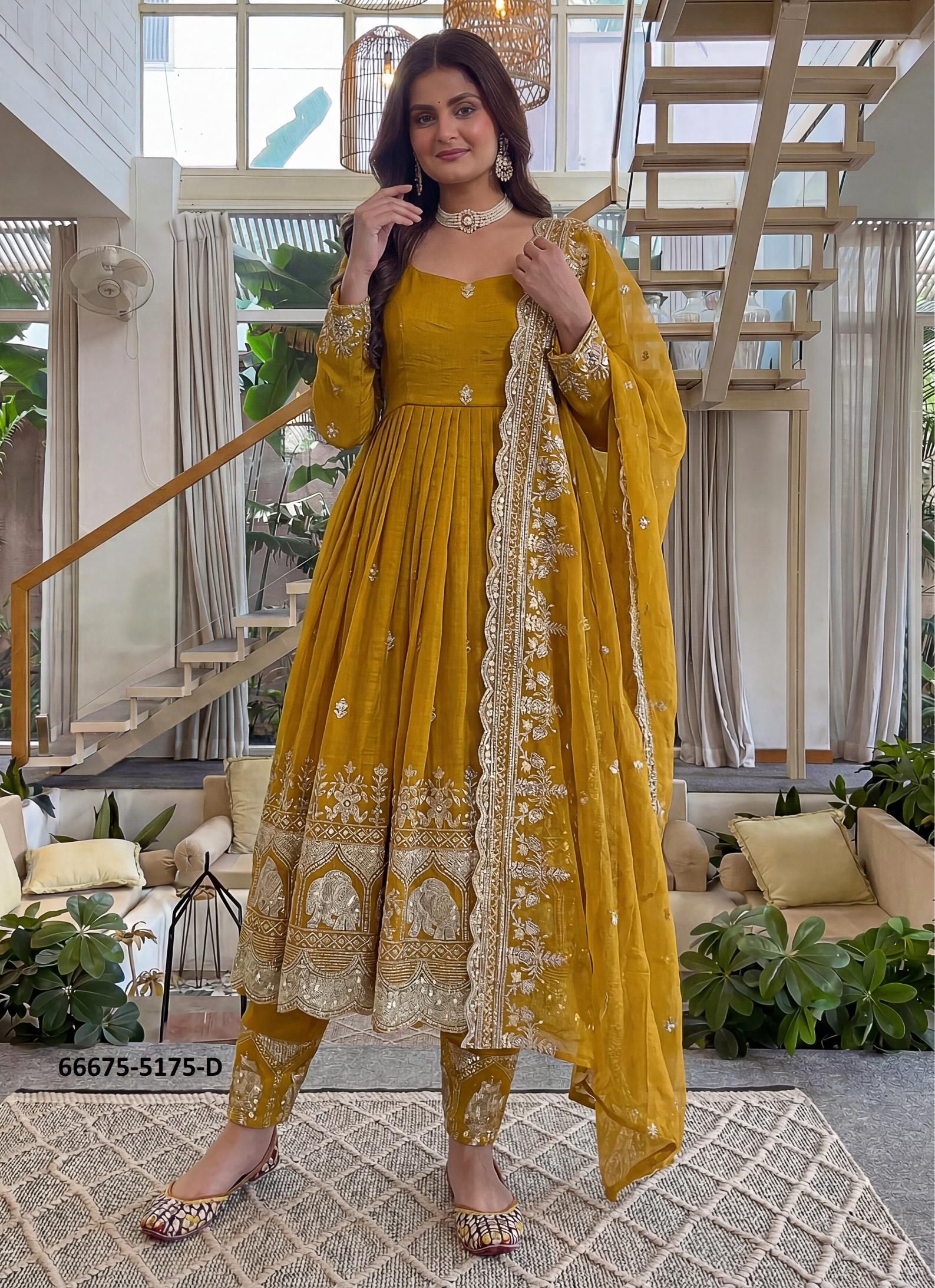 SERIES 1575 - Catalog # 66675 (Set of 4 Readymade Salwar Suits) SERIES 1575 - Catalog # 66675 (Set of 4 Readymade Salwar Suits)
