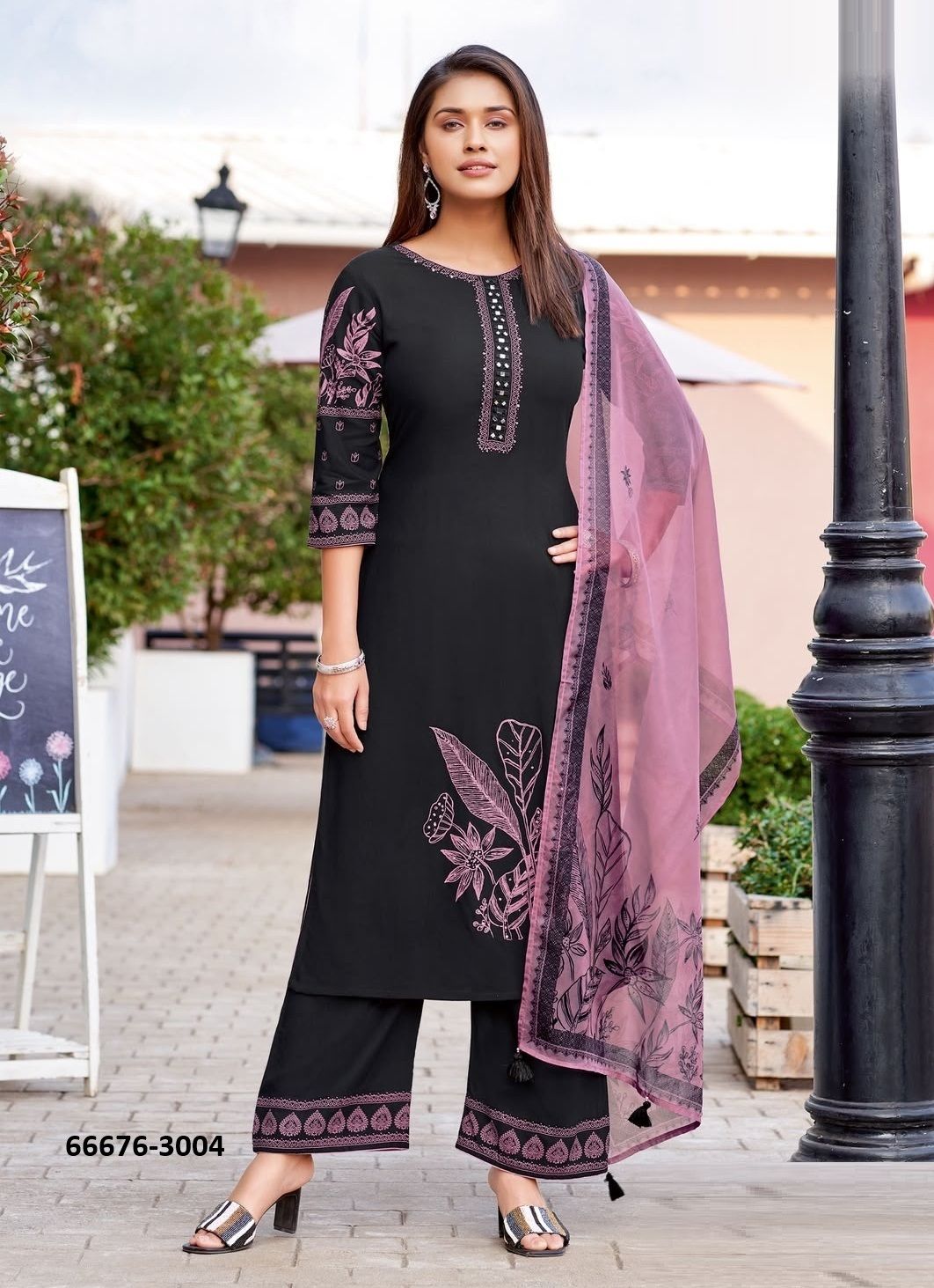 KAMYAA - Catalog # 66676 (Set of 6 Readymade Salwar Suits)