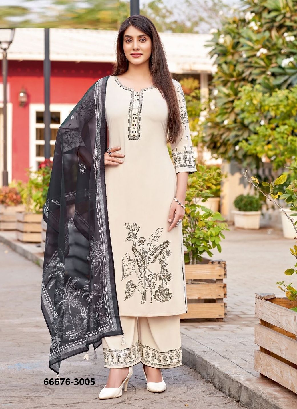 KAMYAA - Catalog # 66676 (Set of 6 Readymade Salwar Suits)