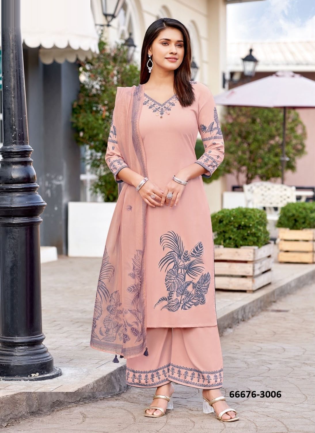 KAMYAA - Catalog # 66676 (Set of 6 Readymade Salwar Suits)