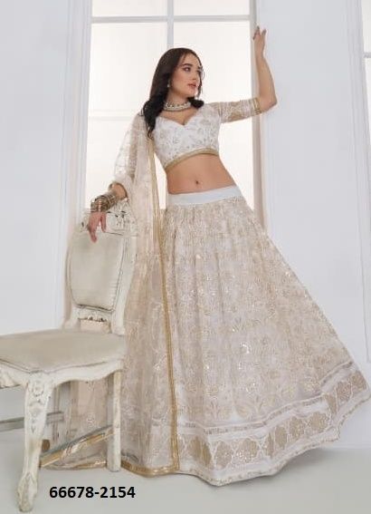 KELAYA 11 - Catalog # 66678 (Set of 5 Semi-Stitched Lehengas)