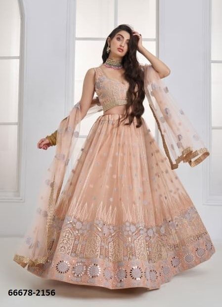KELAYA 11 - Catalog # 66678 (Set of 5 Semi-Stitched Lehengas)