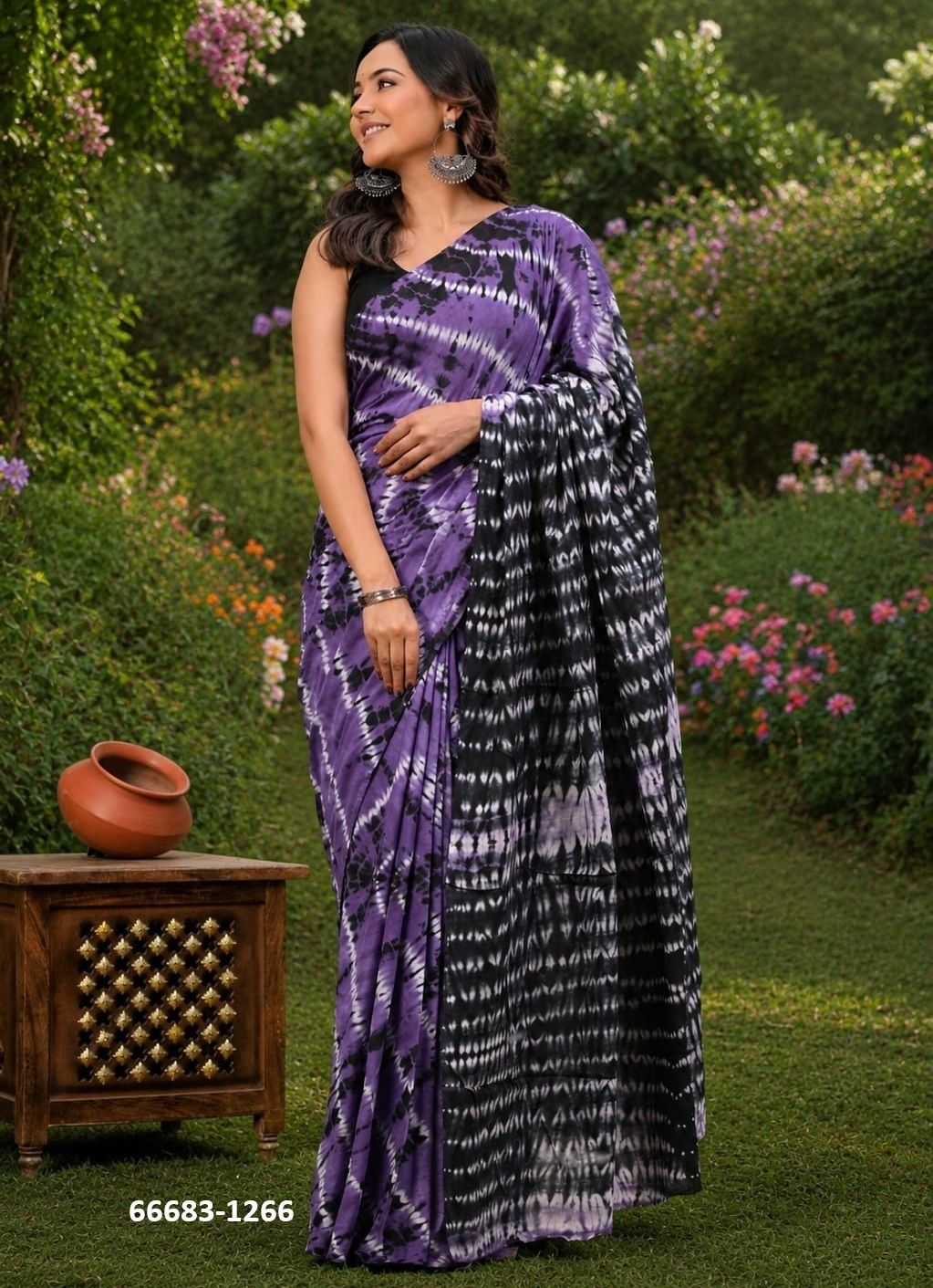 PURE MULMUL COTTON BAGRU PRINTS 2 - Catalog # 66683 (Set of 10 Sarees)