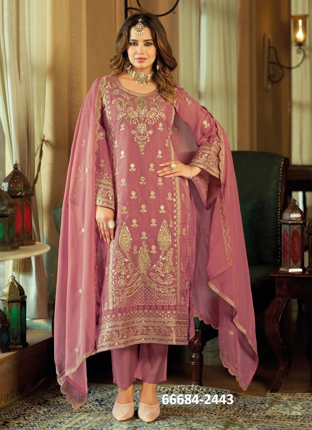 AROMA - Catalog # 66684 (Set of 3 Readymade Salwar Suits)