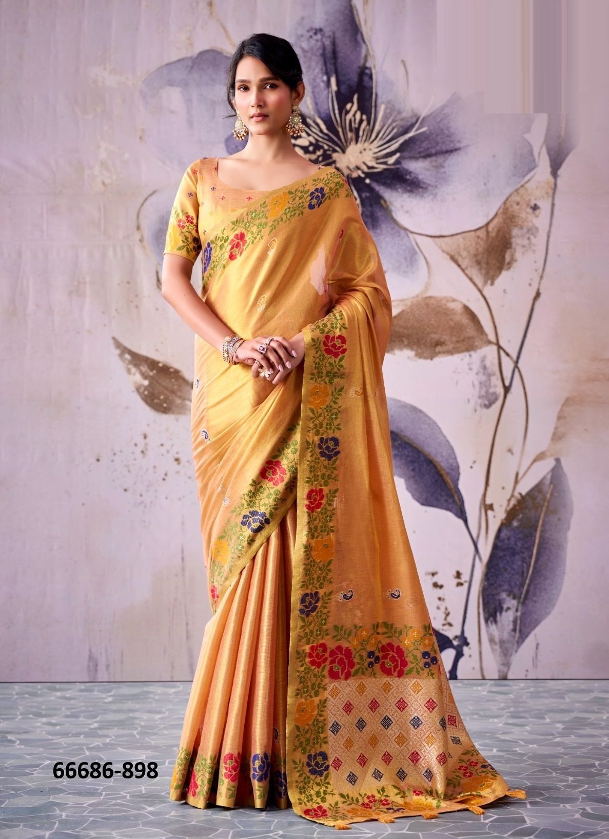 GULDASTA - Catalog # 66686 (Set of 6 Sarees)