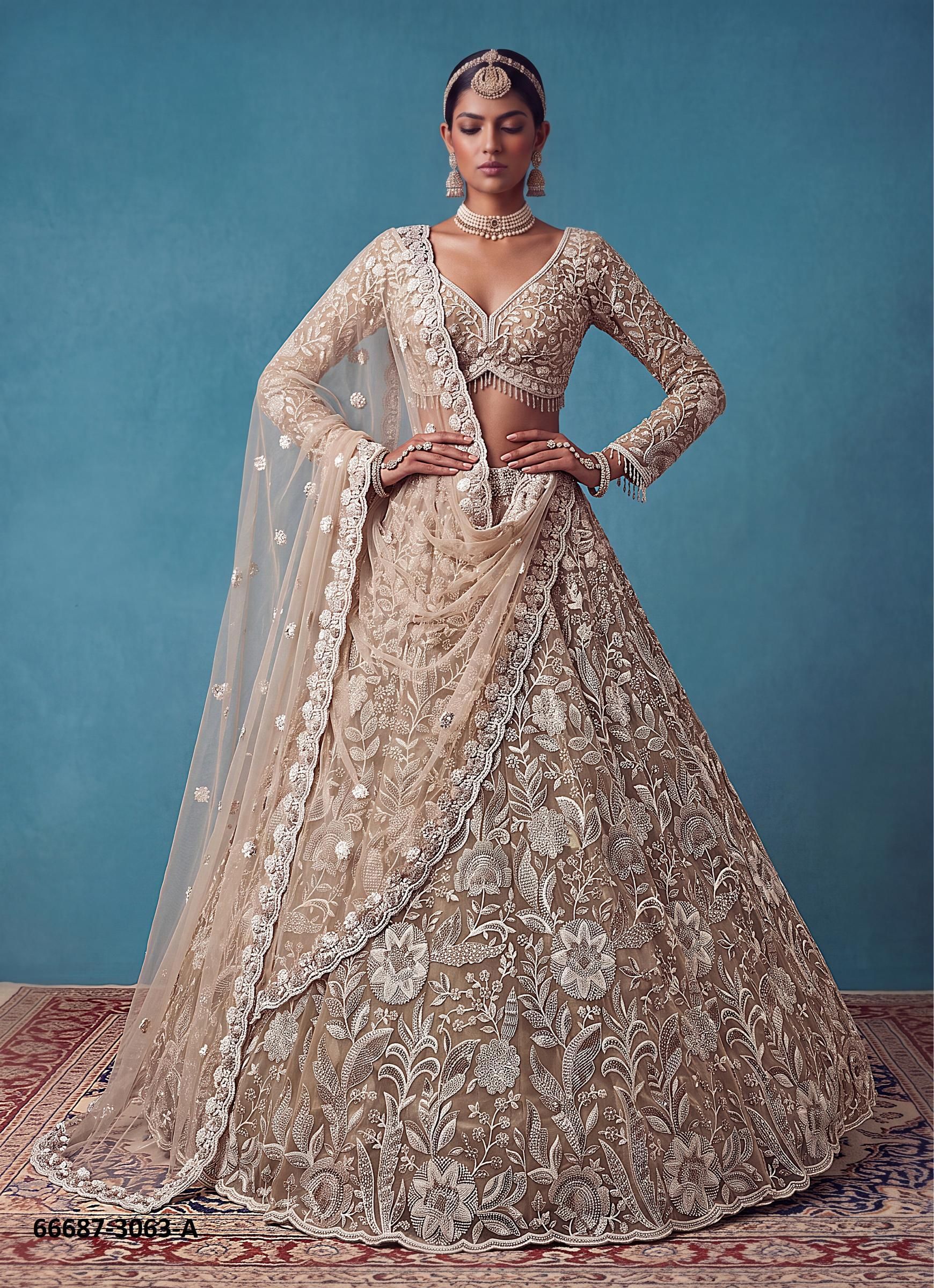 SERIES 3042-3071 - Catalog # 66687 (Set of 18 Semi-Stitched Lehengas)