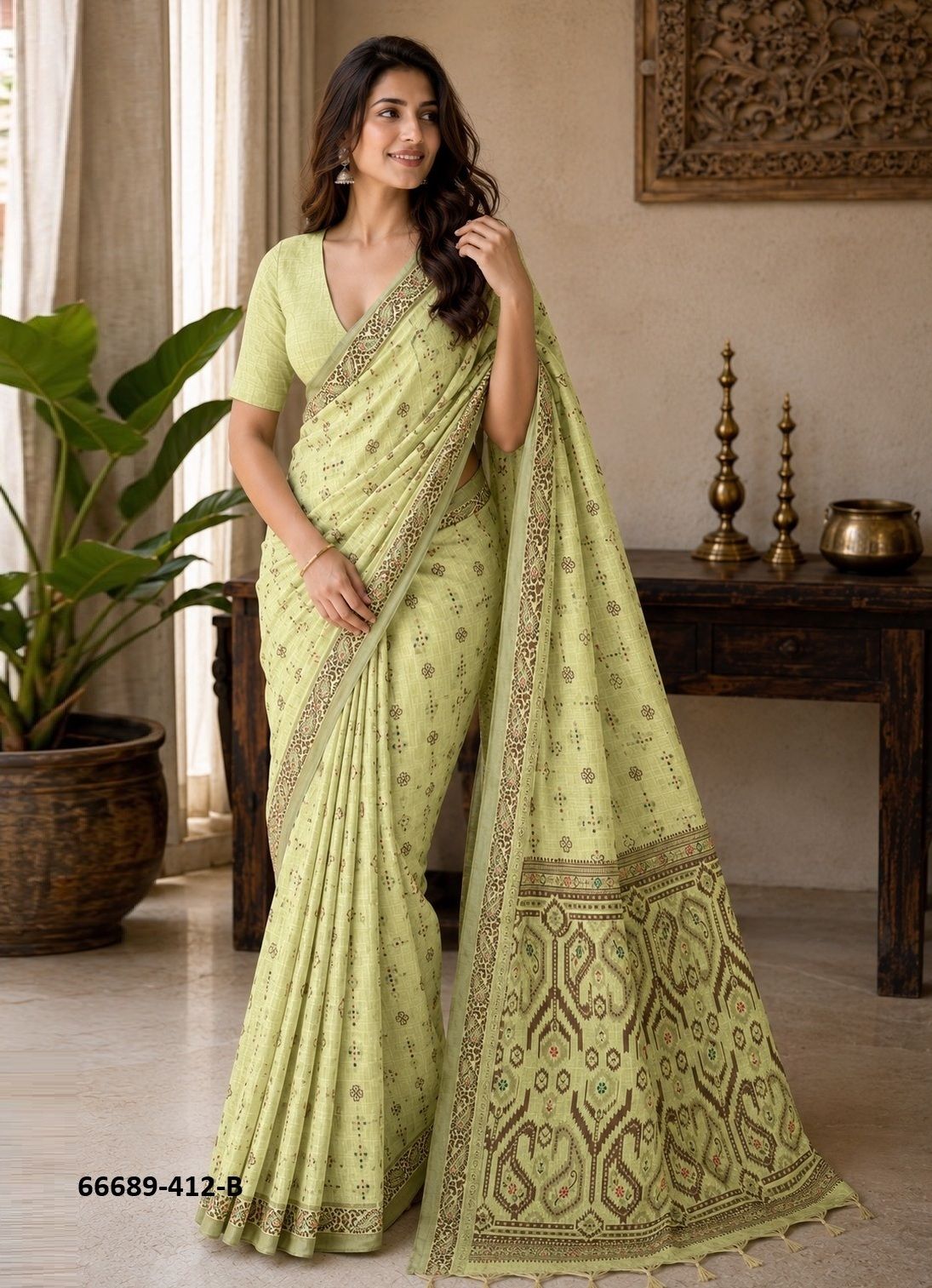 PATTERN 412 - Catalog # 66689 (Set of 4 Sarees)