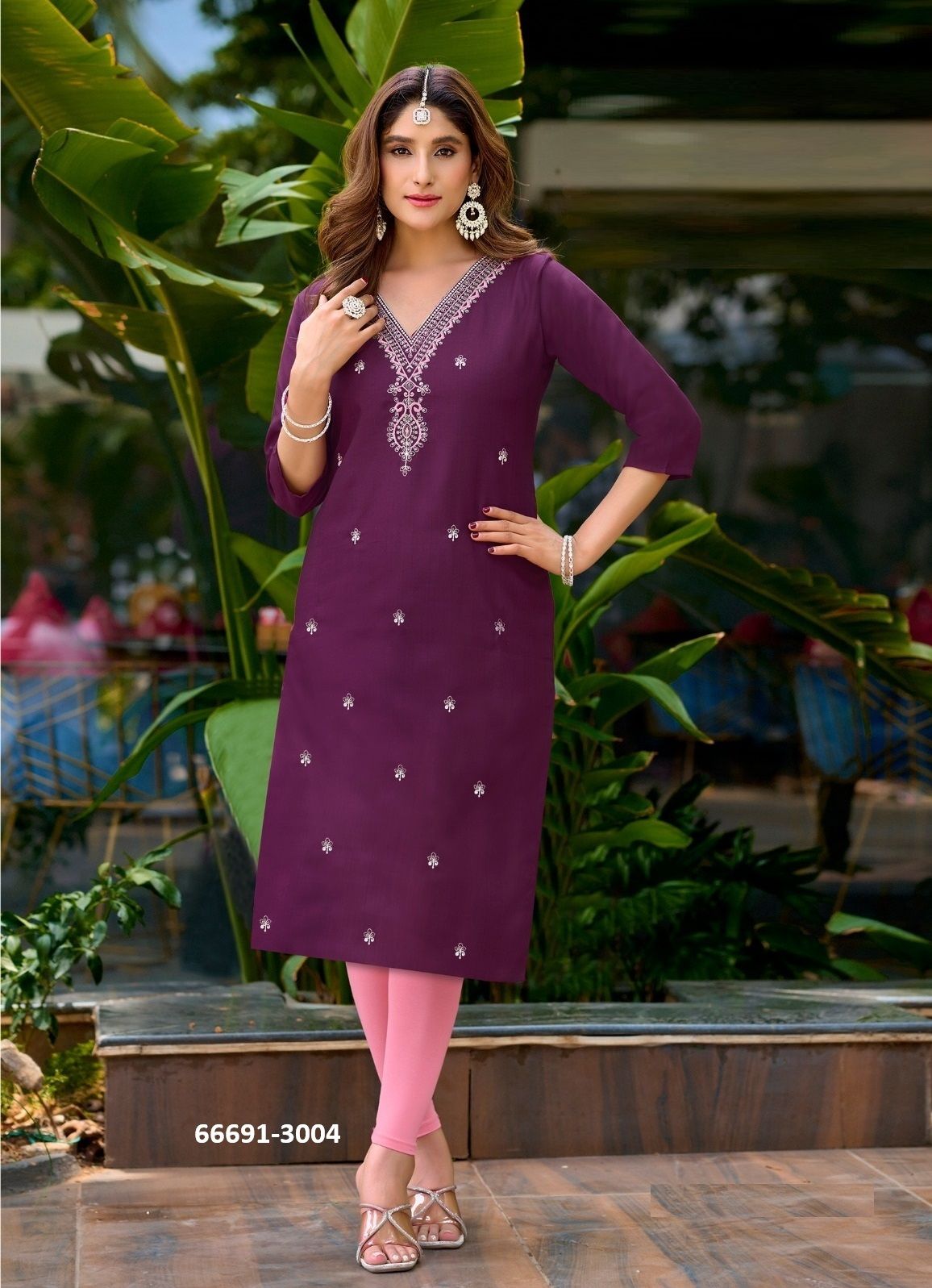 ZULFI 3 - Catalog # 66691 (Set of 8 Readymade Women's Kurtis / Tops)