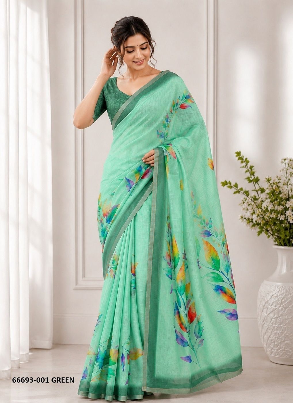 LAXMI 1 - Catalog # 66693 (Set of 6 Sarees)