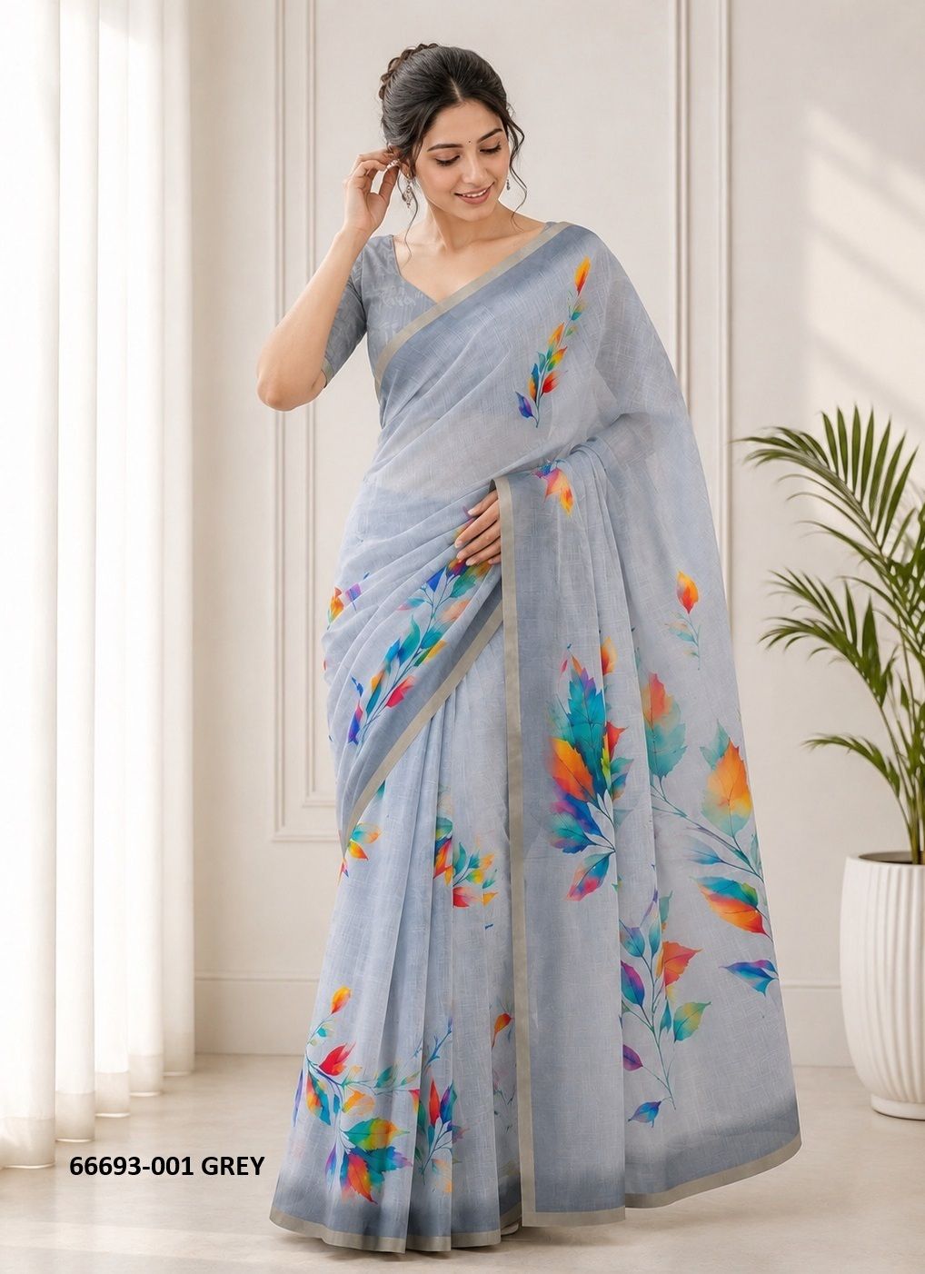 LAXMI 1 - Catalog # 66693 (Set of 6 Sarees)