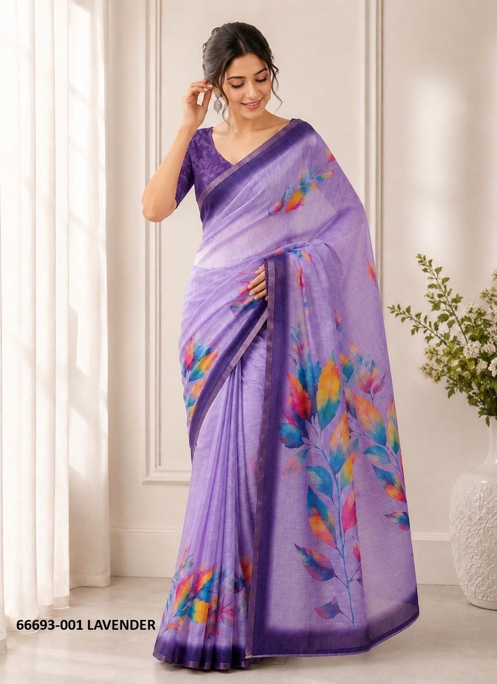 LAXMI 1 - Catalog # 66693 (Set of 6 Sarees)