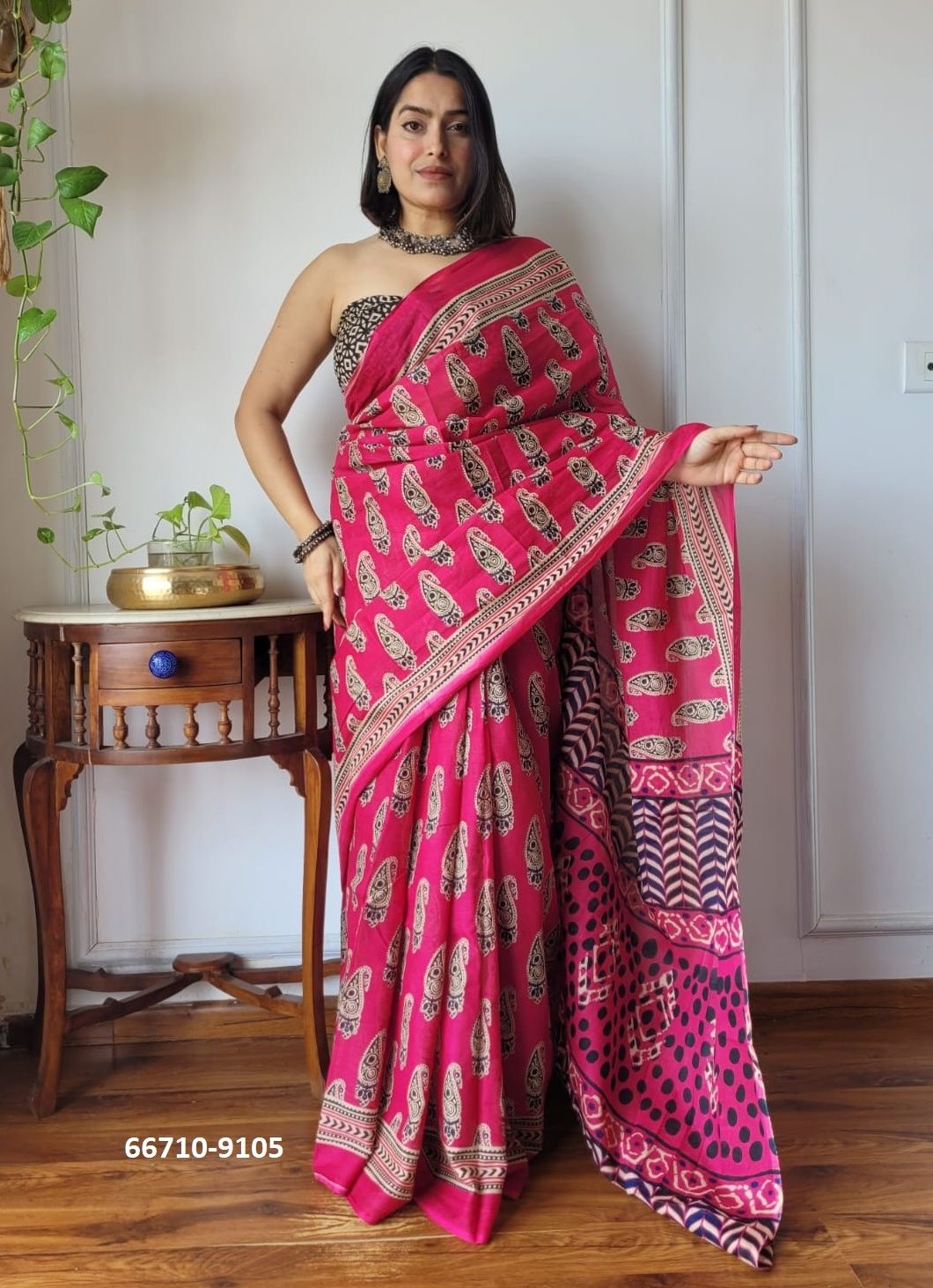 SOFT MUL-MUL WITH BAGRU PRINTS 1 - Catalog # 66710 (Set of 10 Sarees) SOFT MUL-MUL WITH BAGRU PRINTS 1 - Catalog # 66710 (Set of 10 Sarees)