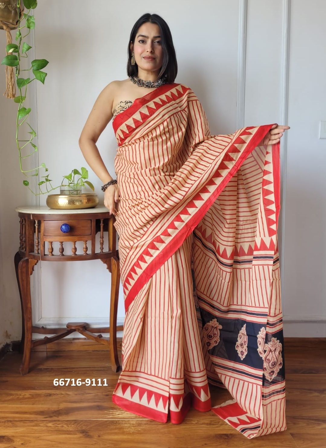 SOFT MUL-MUL WITH BAGRU PRINTS 2 - Catalog # 66716 (Set of 10 Sarees) SOFT MUL-MUL WITH BAGRU PRINTS 2 - Catalog # 66716 (Set of 10 Sarees)