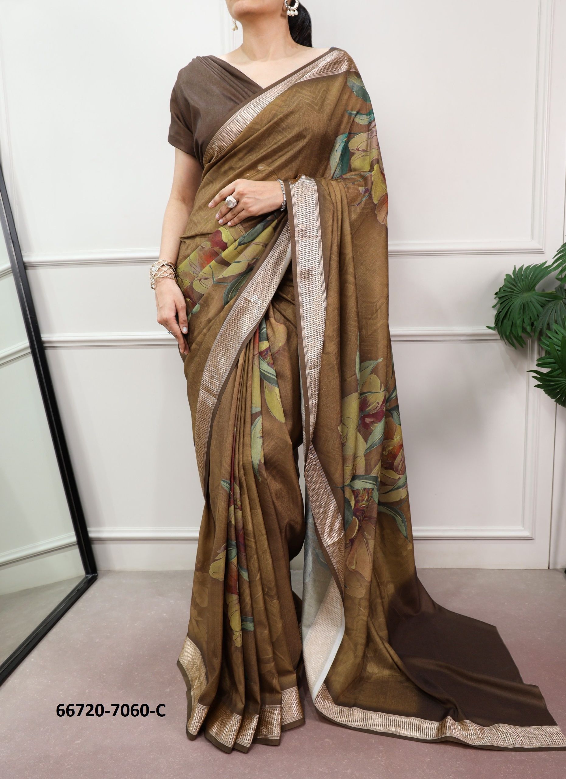 DESIGN 7060 - Catalog # 66720 (Set of 3 Sarees)