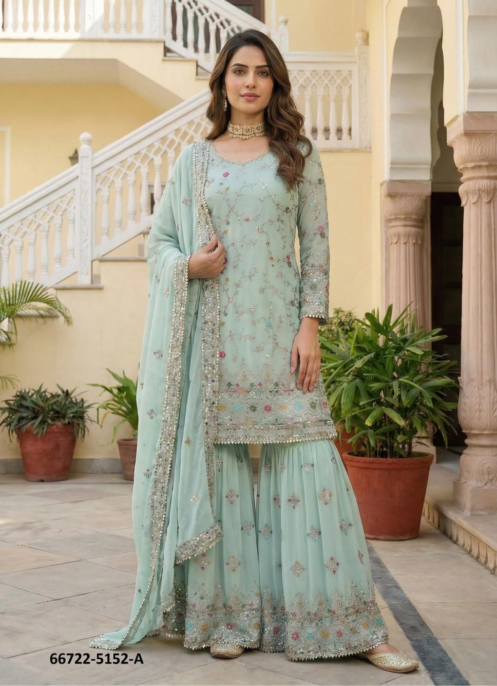 DESIGN 5152 - Catalog # 66722 (Set of 6 Readymade Salwar Suits) DESIGN 5152 - Catalog # 66722 (Set of 6 Readymade Salwar Suits)