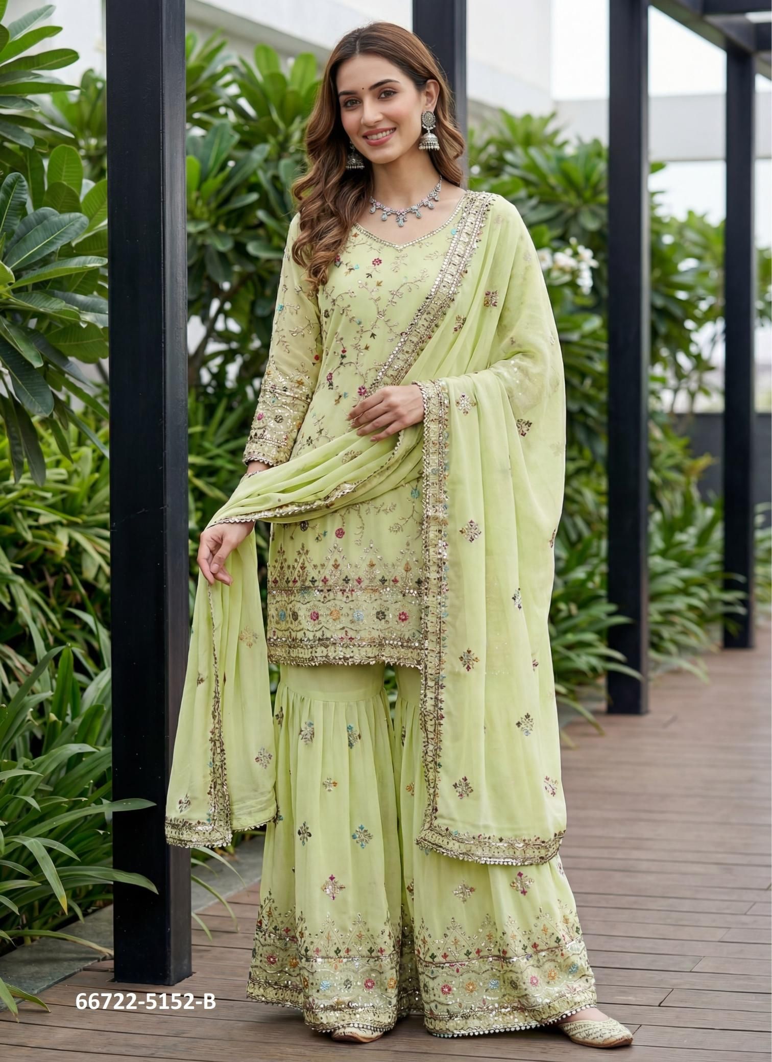DESIGN 5152 - Catalog # 66722 (Set of 6 Readymade Salwar Suits) DESIGN 5152 - Catalog # 66722 (Set of 6 Readymade Salwar Suits)