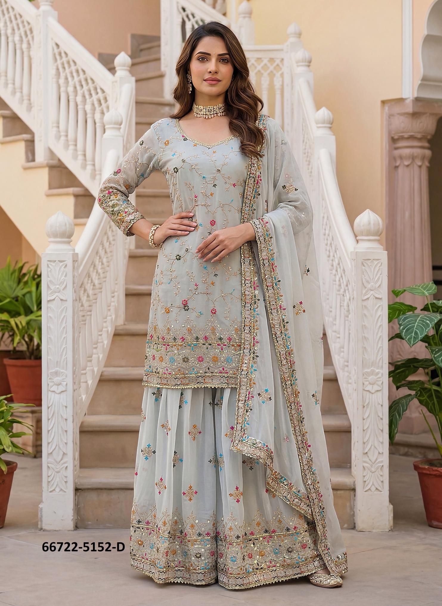 DESIGN 5152 - Catalog # 66722 (Set of 6 Readymade Salwar Suits) DESIGN 5152 - Catalog # 66722 (Set of 6 Readymade Salwar Suits)
