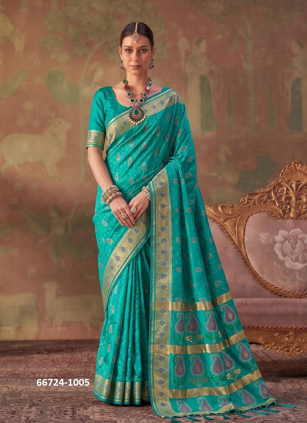 KASHVI SILK - Catalog # 66724 (Set of 8 Sarees) KASHVI SILK - Catalog # 66724 (Set of 8 Sarees)